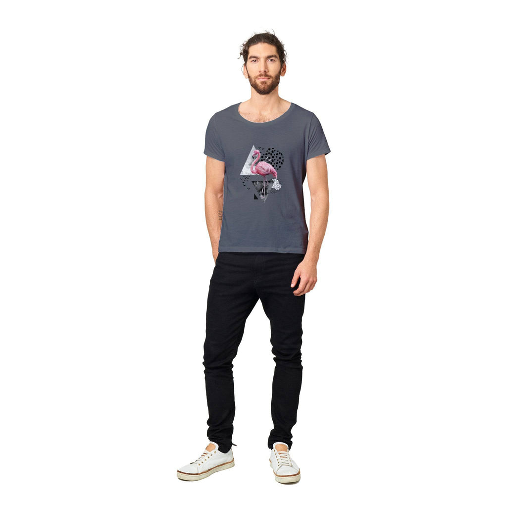 100% Organic Unisex T-shirt/Flamingo-Abstract