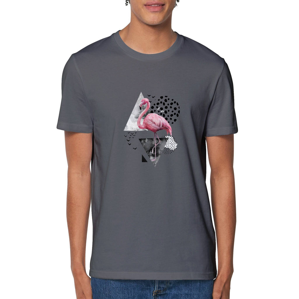 100% Organic Unisex T-shirt/Flamingo-Abstract