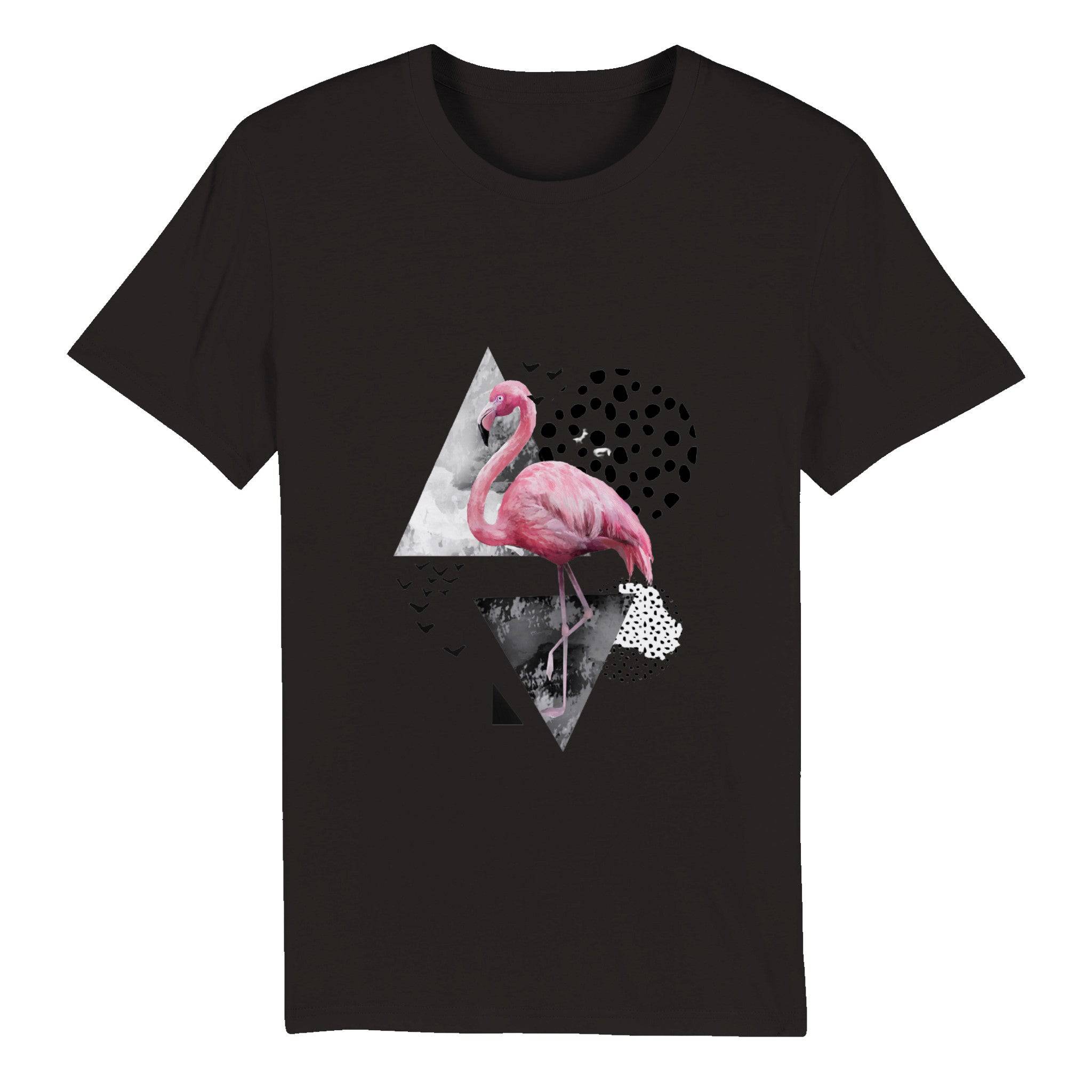 100% Organic Unisex T-shirt/Flamingo-Abstract