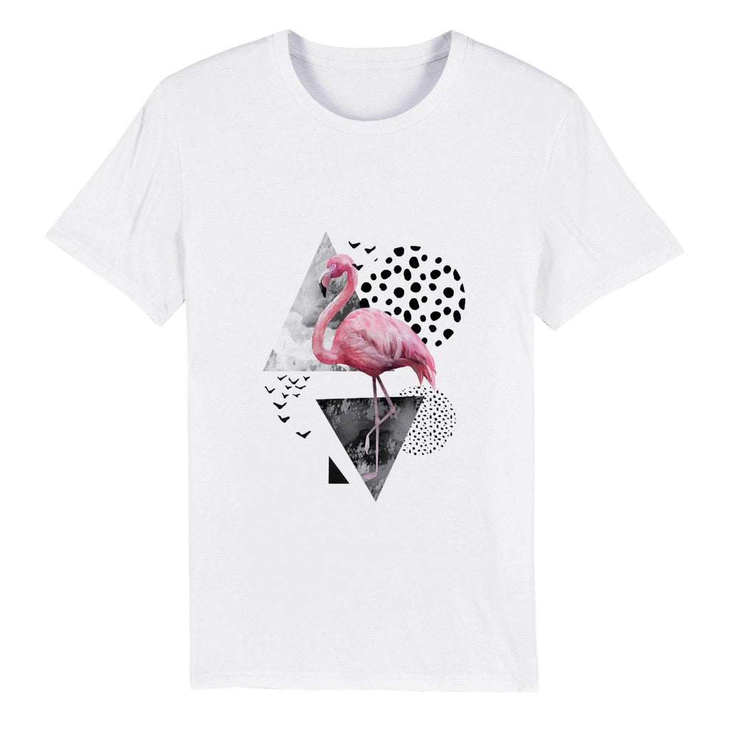 100% Organic Unisex T-shirt/Flamingo-Abstract
