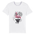 100% Organic Unisex T-shirt/Flamingo-Abstract