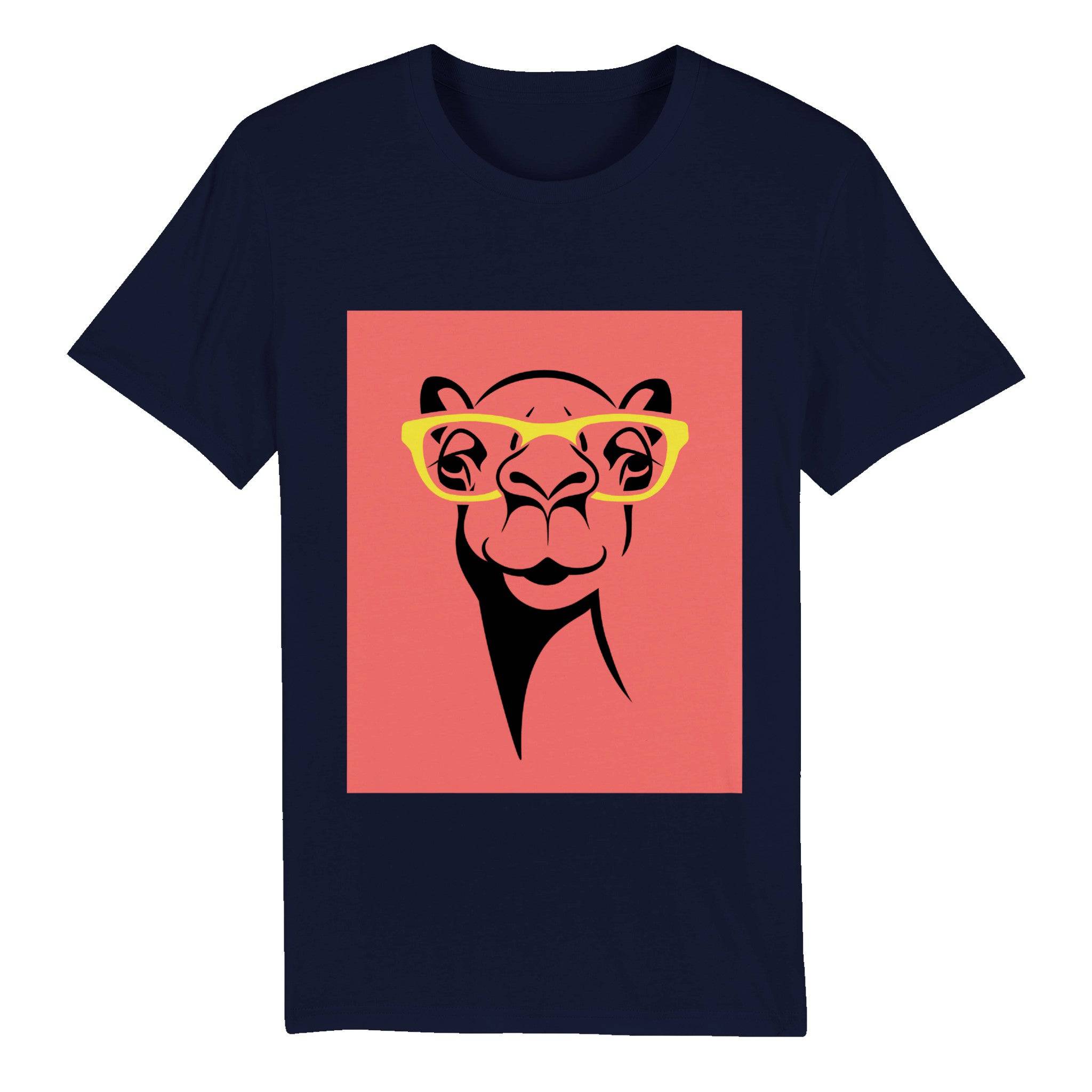 100% Organic Unisex T-shirt/Giraffe-Glasses