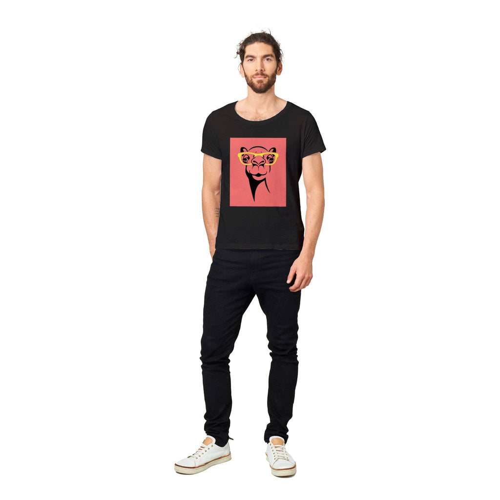 100% Organic Unisex T-shirt/Giraffe-Glasses