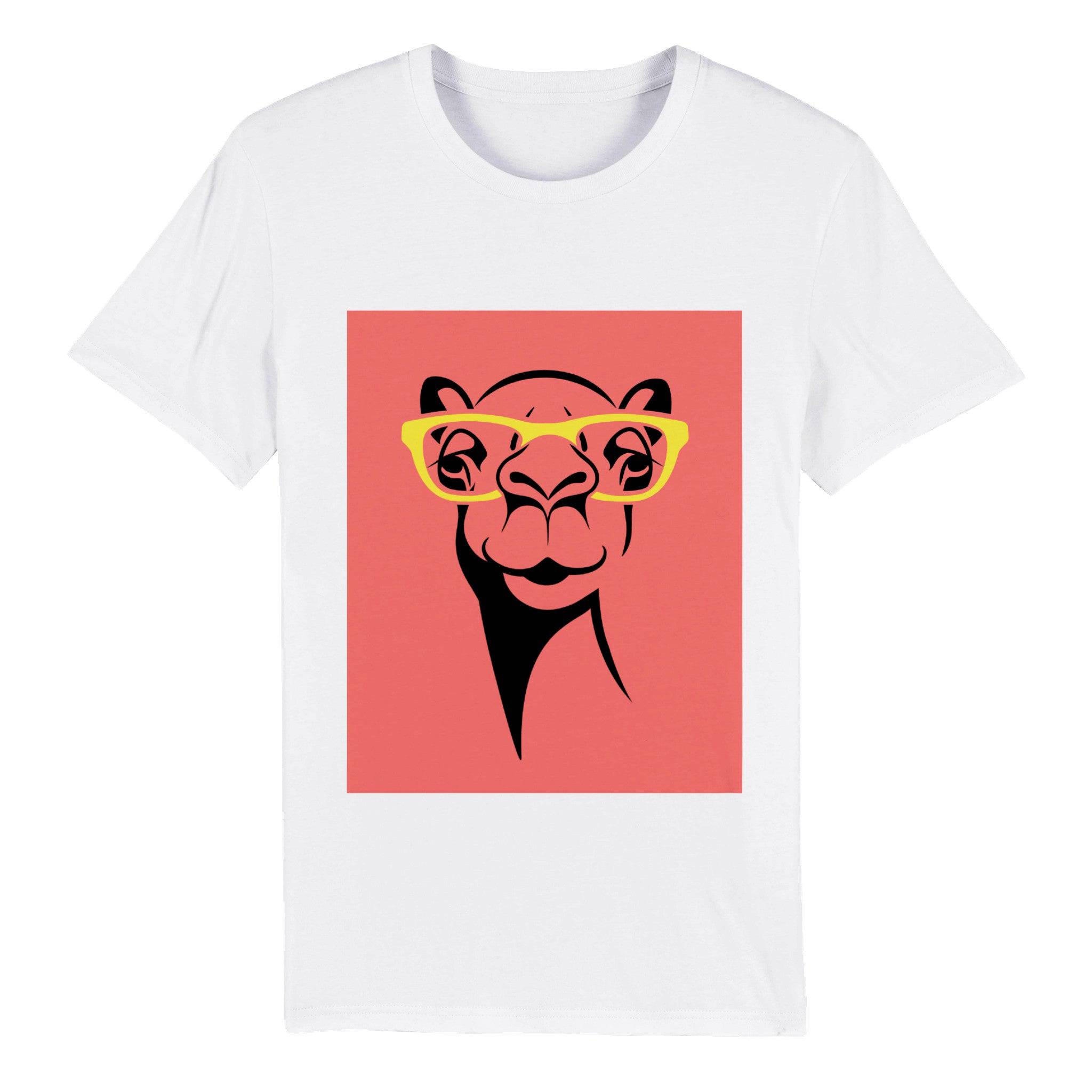 100% Organic Unisex T-shirt/Giraffe-Glasses