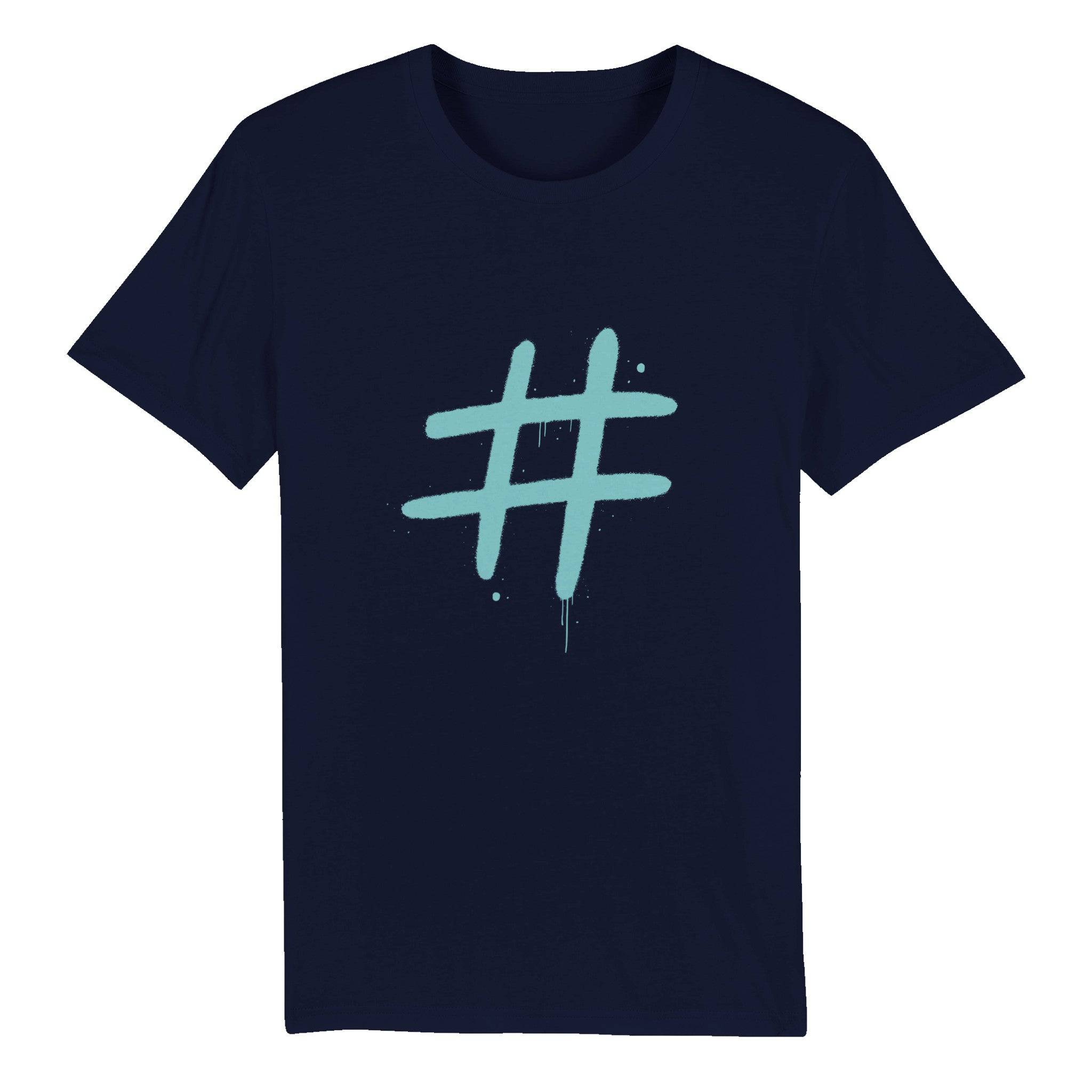 100% Organic Unisex T-shirt/Hashtag