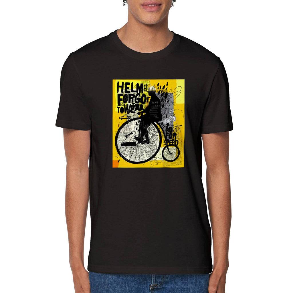 100% Organic Unisex T-shirt/Helmet-Forgot-To-Wear