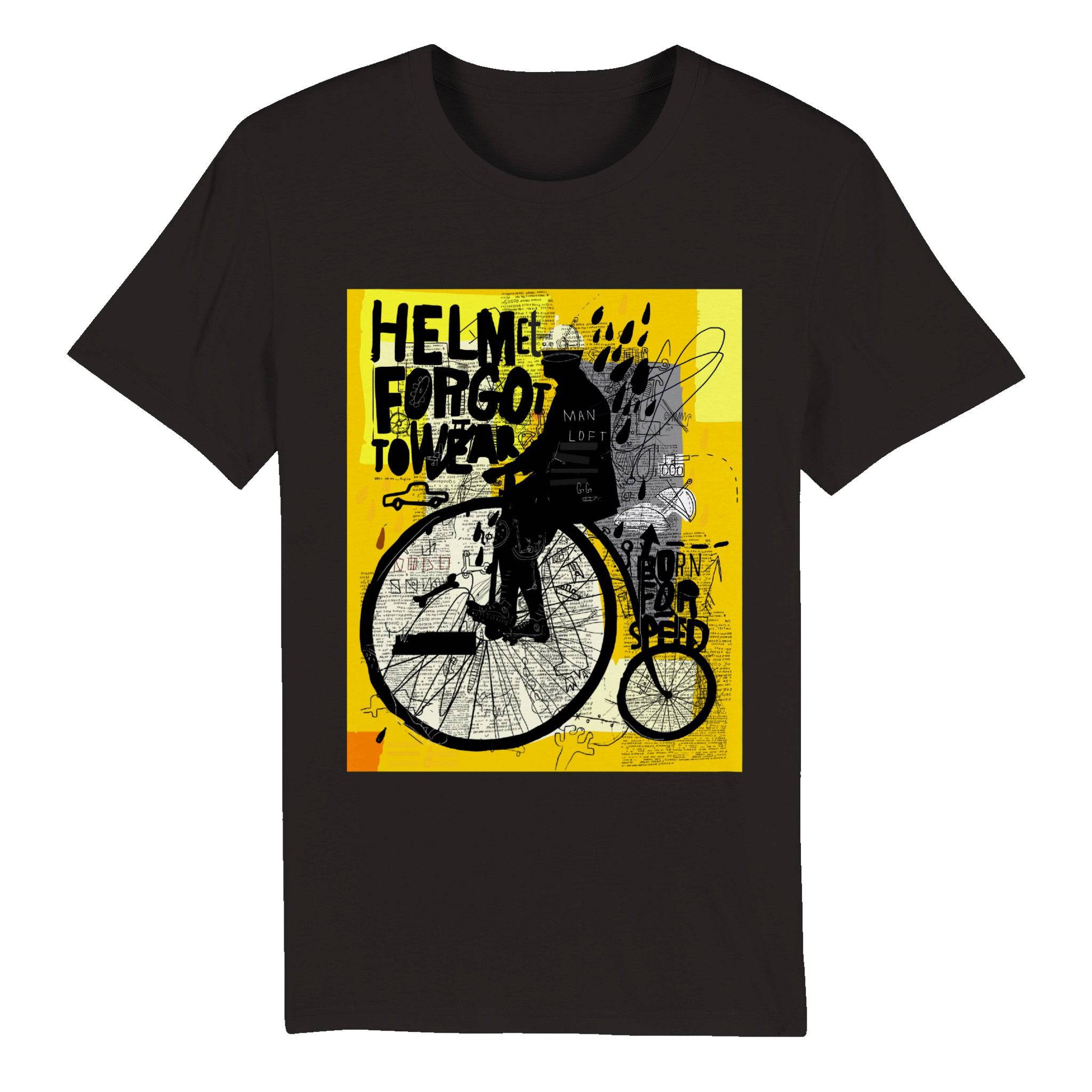 100% Organic Unisex T-shirt/Helmet-Forgot-To-Wear