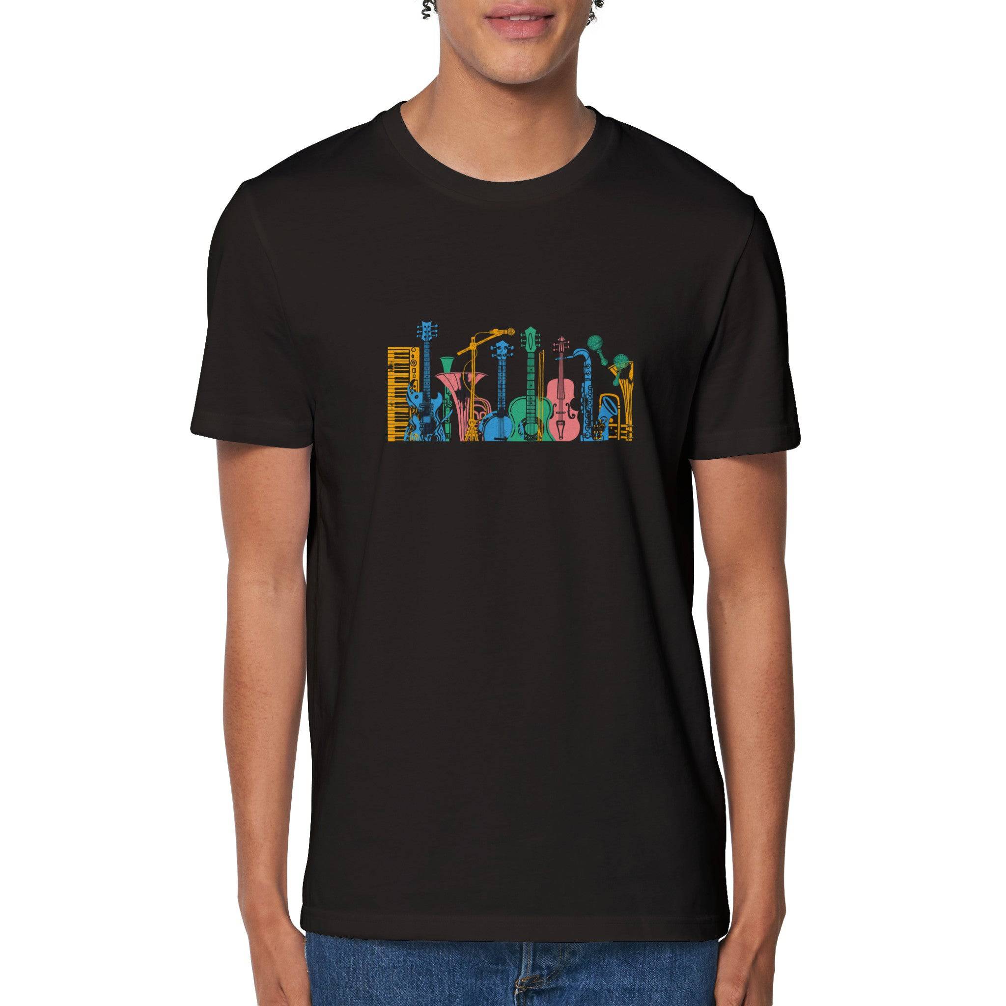 100% Organic Unisex T-shirt/Music-Instruments