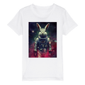 Organic Kids Crewneck T-shirt/Astronaut-Rabbit