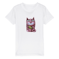 Organic Kids Crewneck T-shirt/Cat-Fish
