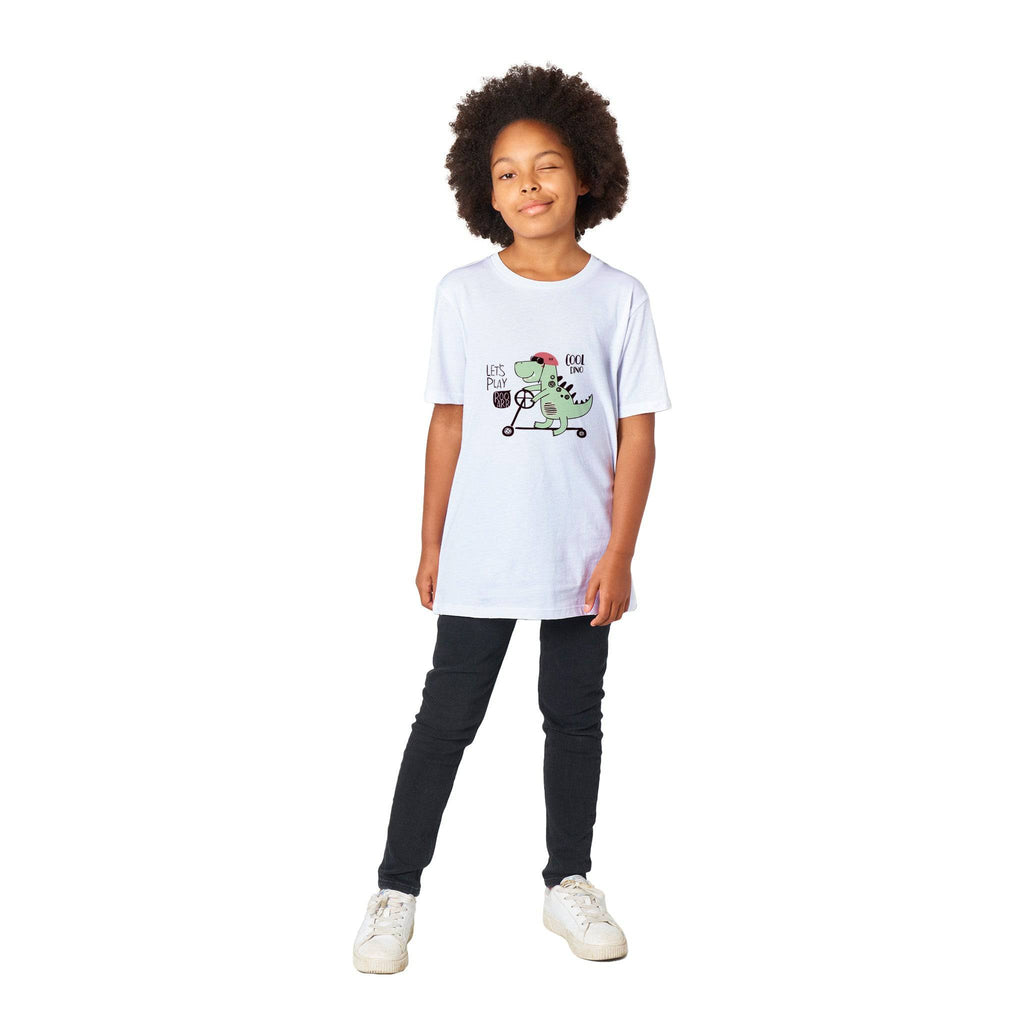 Organic Kids Crewneck T-shirt/Cool-Dino
