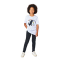 Organic Kids Crewneck T-shirt/Dino-Black-Roar