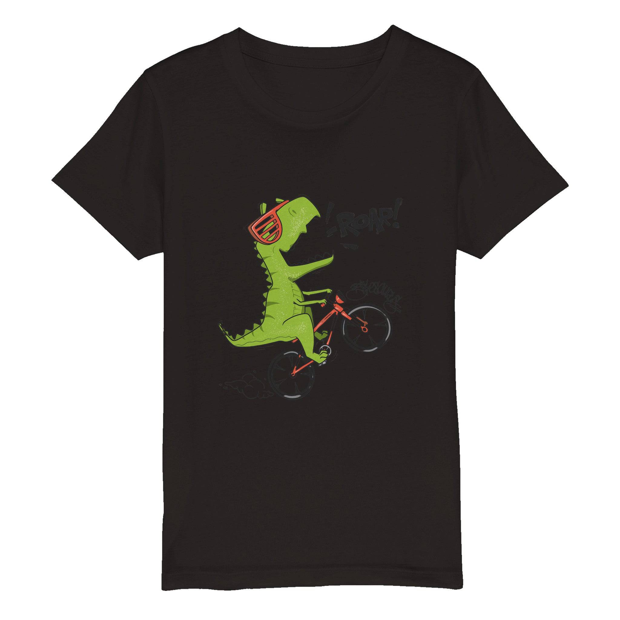 Organic Kids Crewneck T-shirt/Dino-Roar