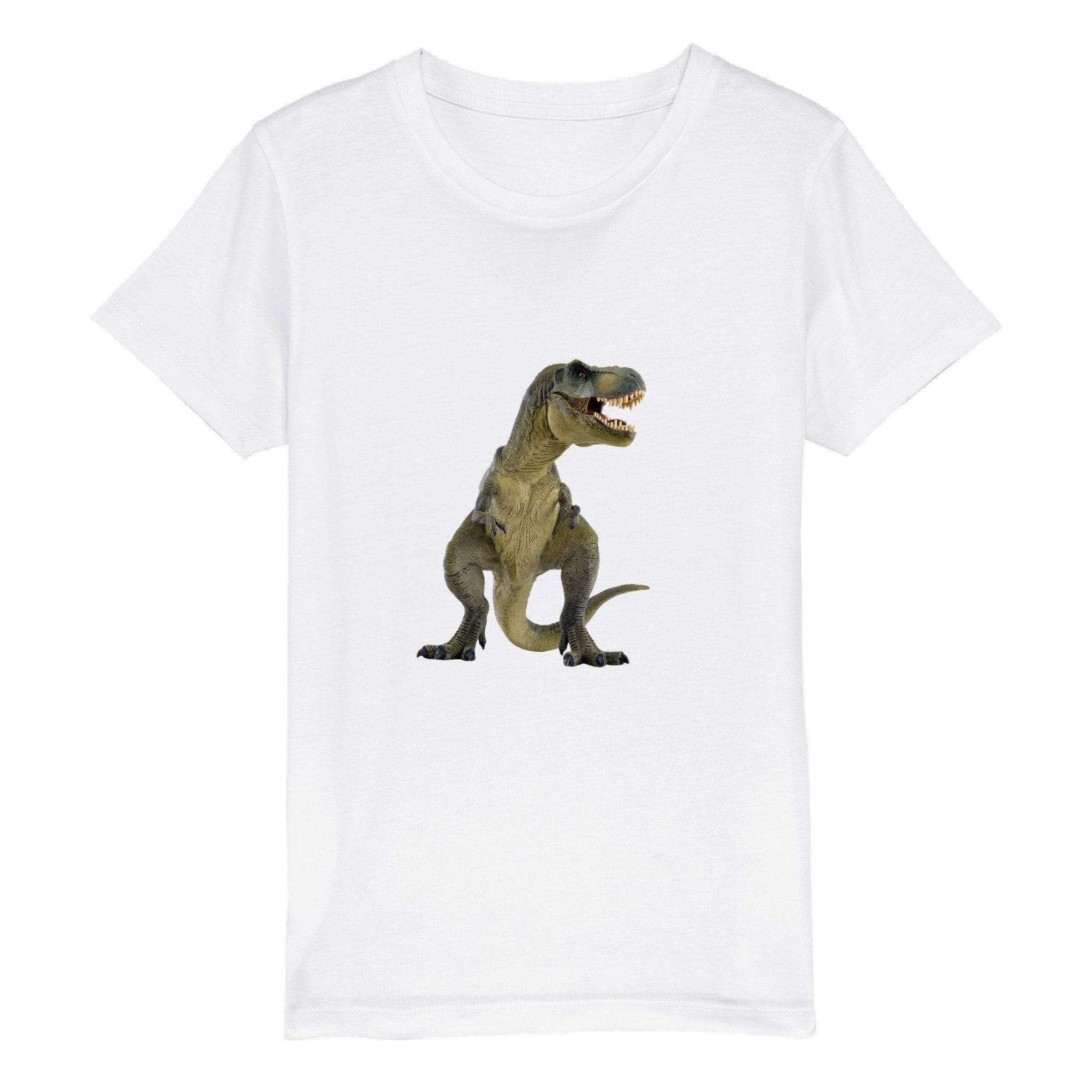 Organic Kids Crewneck T-shirt/Dinosaur