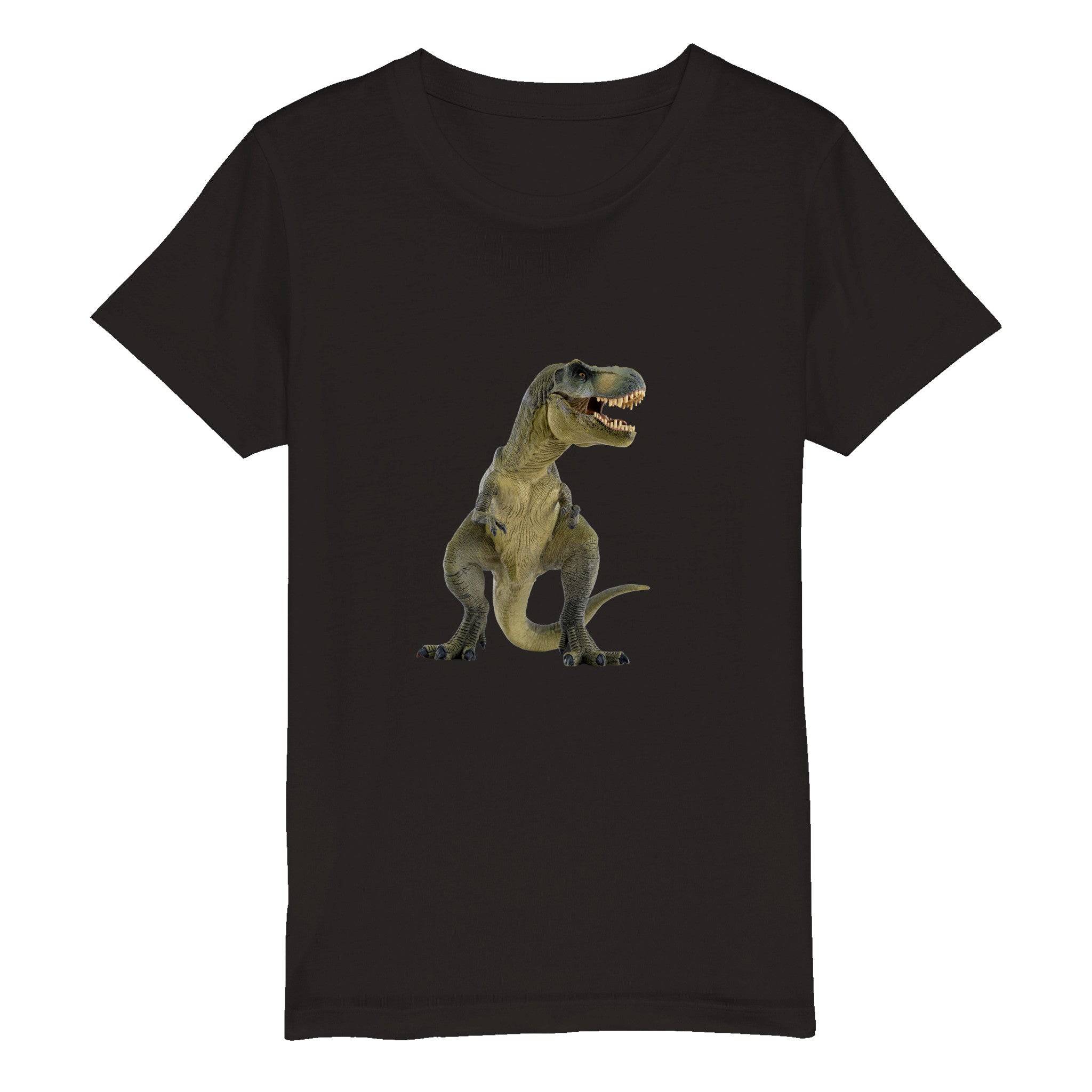 Organic Kids Crewneck T-shirt/Dinosaur