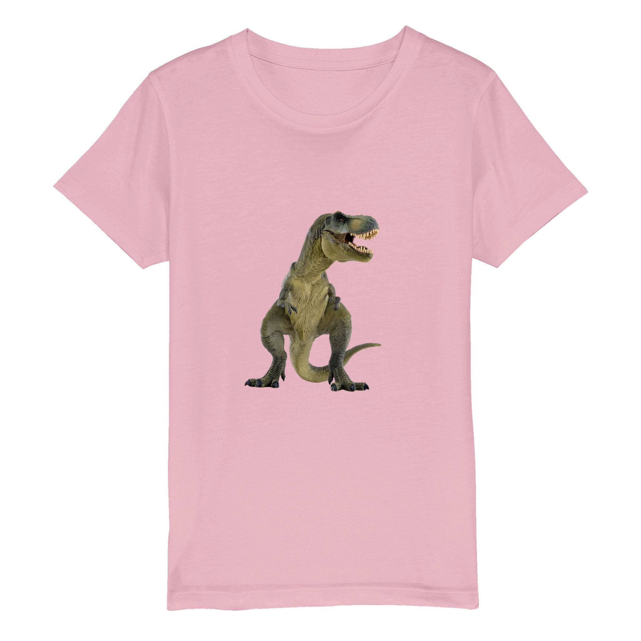 Organic Kids Crewneck T-shirt/Dinosaur