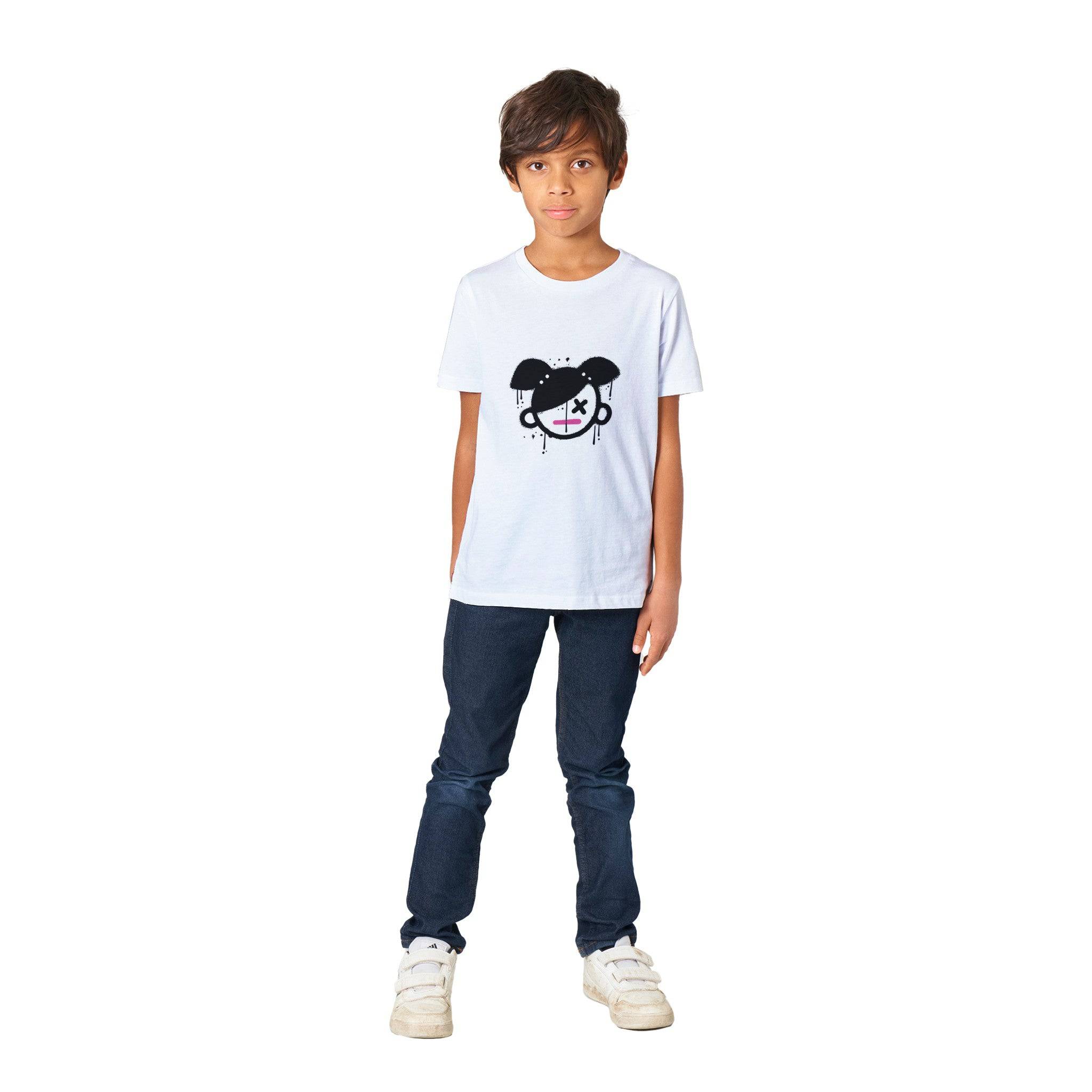 Organic Kids Crewneck T-shirt/Girly