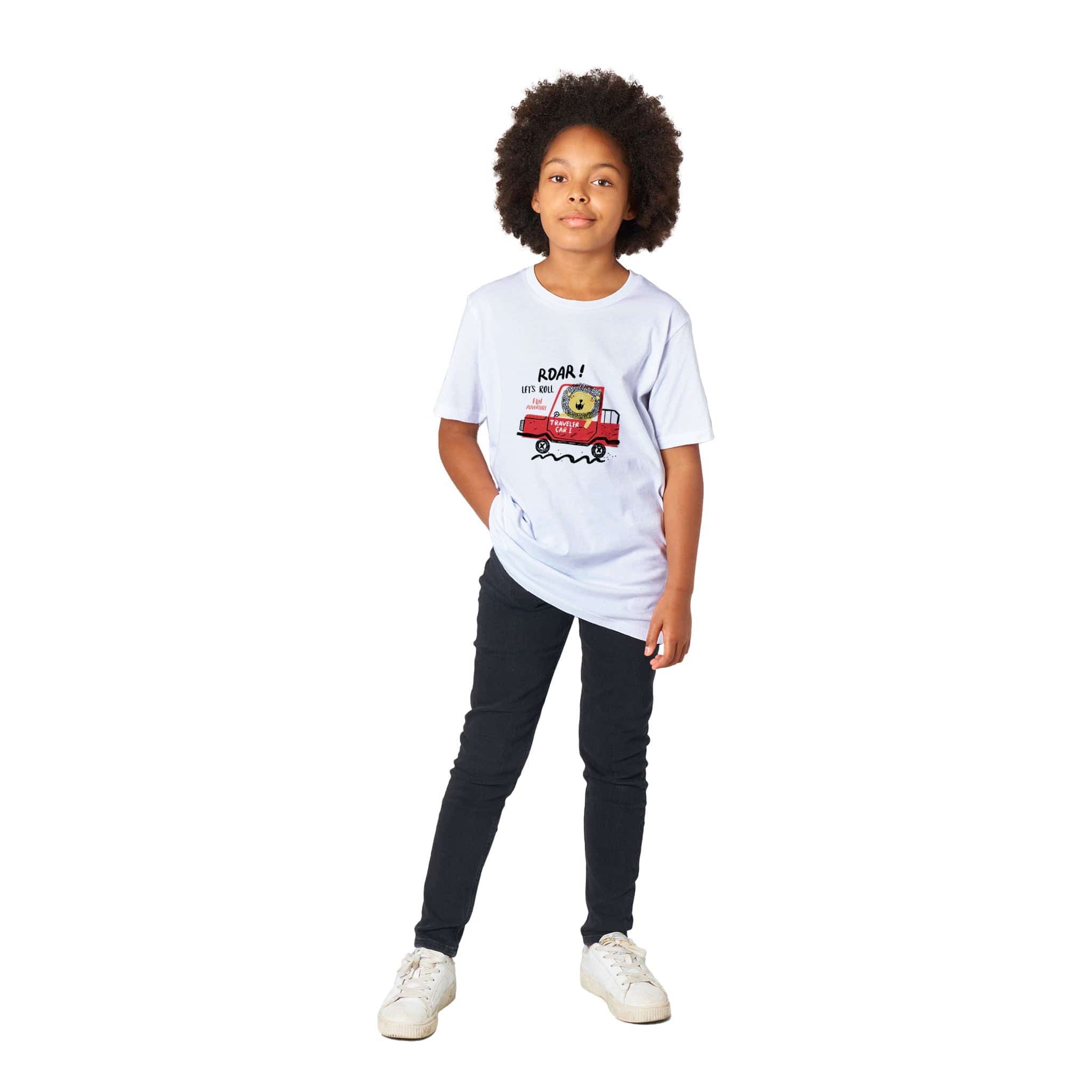 Organic Kids Crewneck T-shirt/Lion-Driver