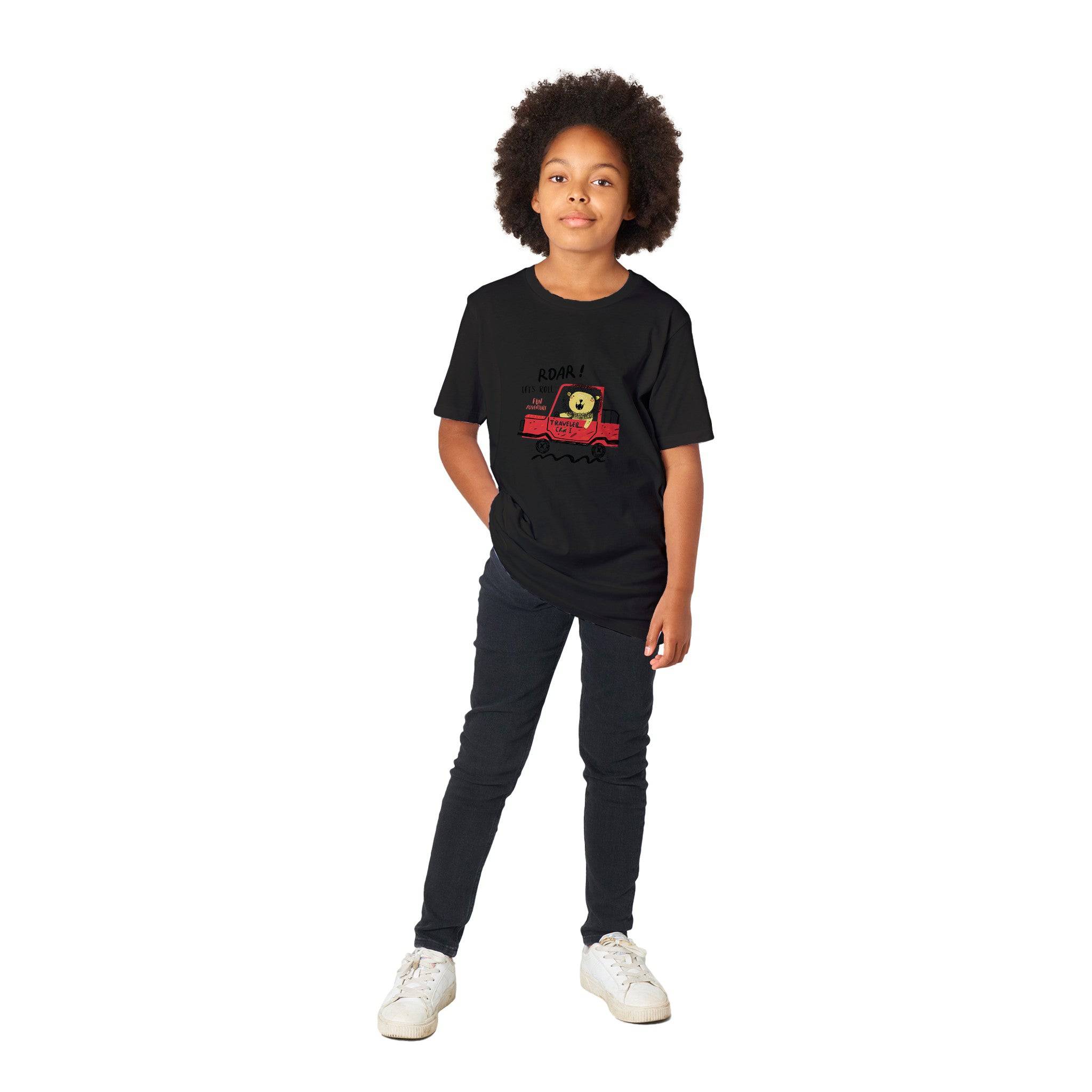 Organic Kids Crewneck T-shirt/Lion-Driver