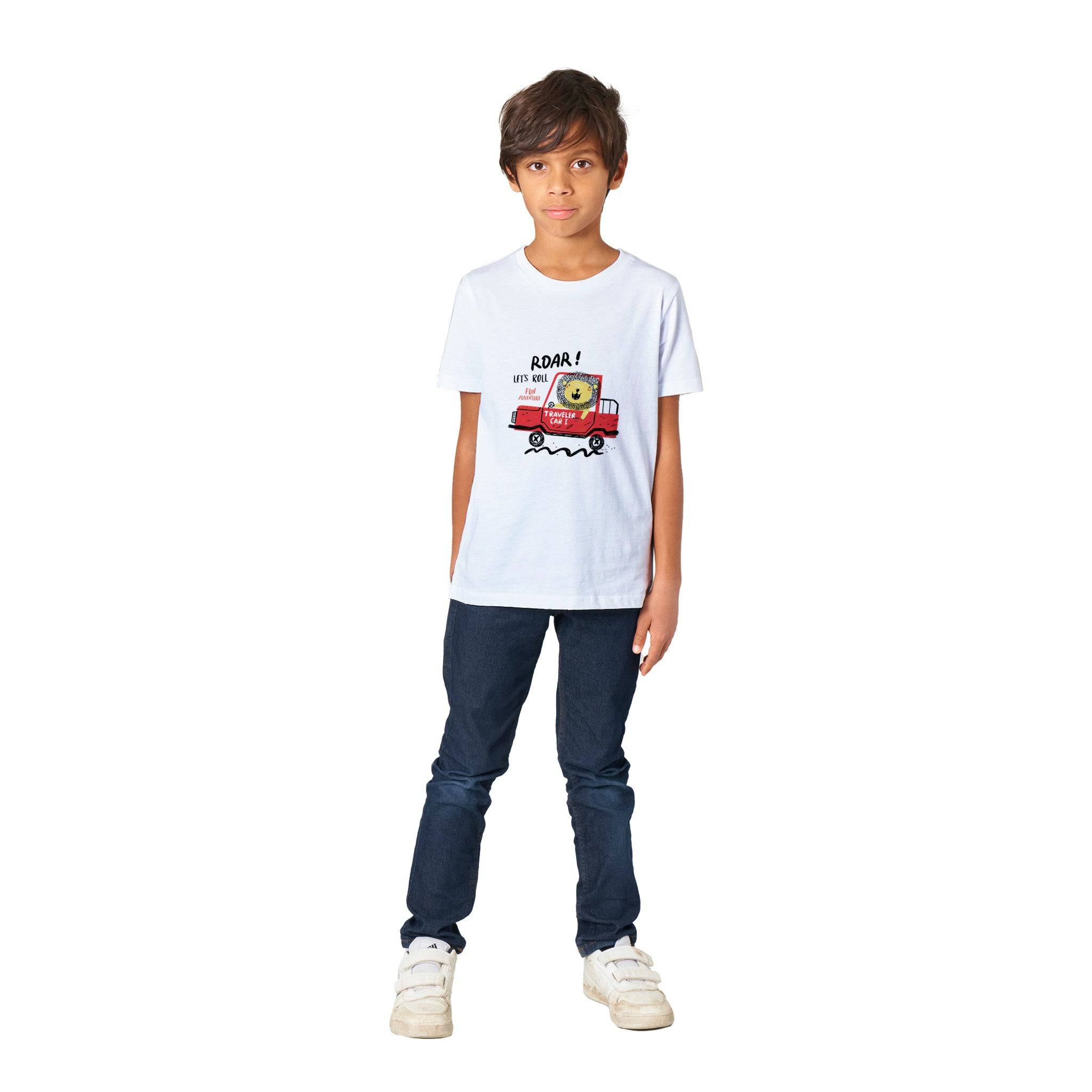 Organic Kids Crewneck T-shirt/Lion-Driver