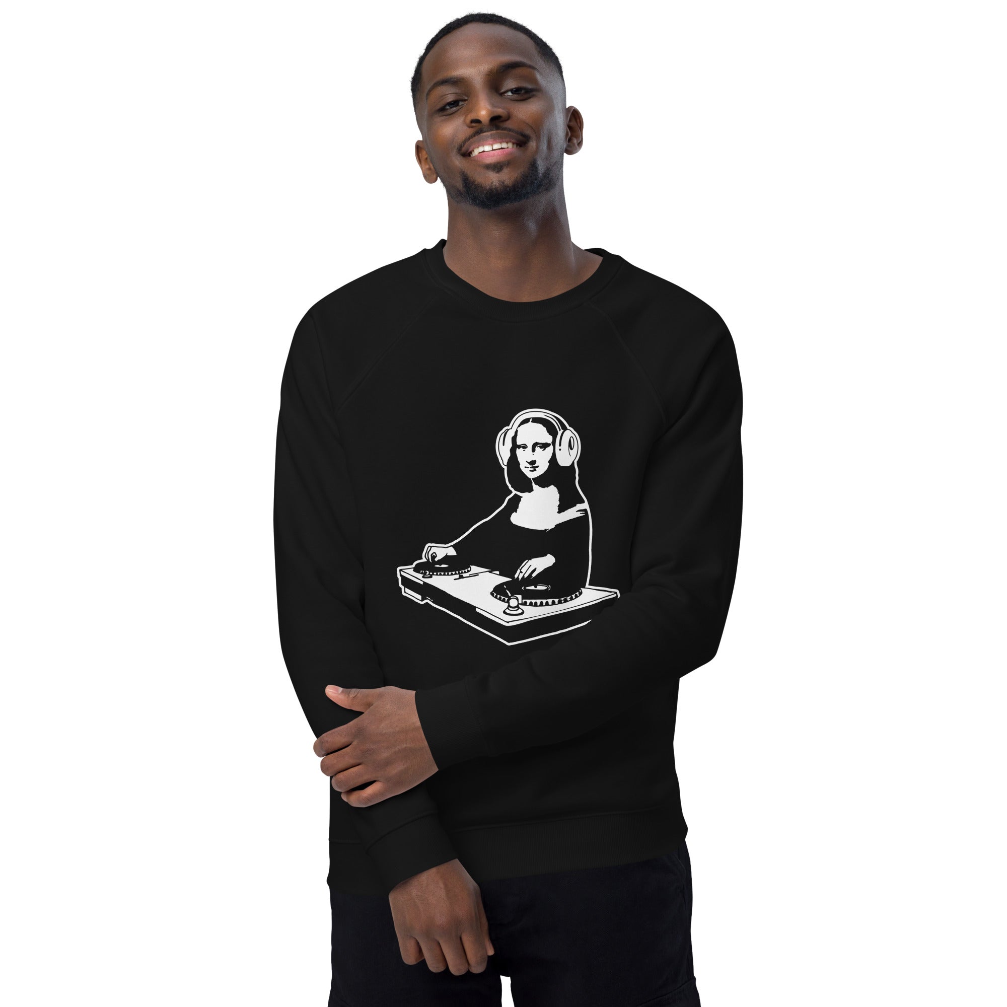 Unisex organic sweatshirt/Mona-Lisa-DJ