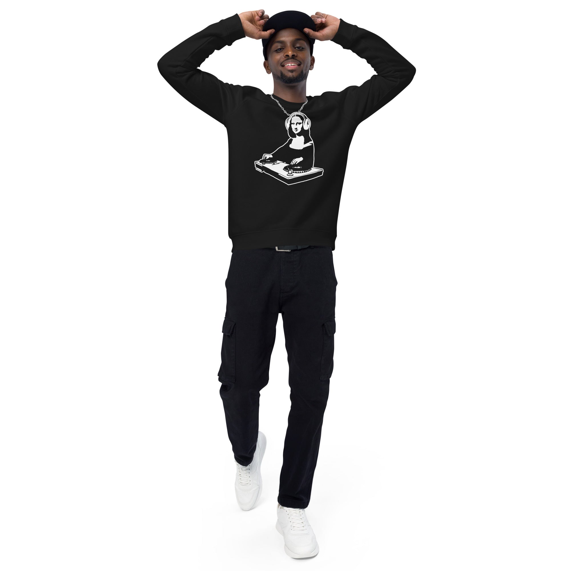 Unisex organic sweatshirt/Mona-Lisa-DJ