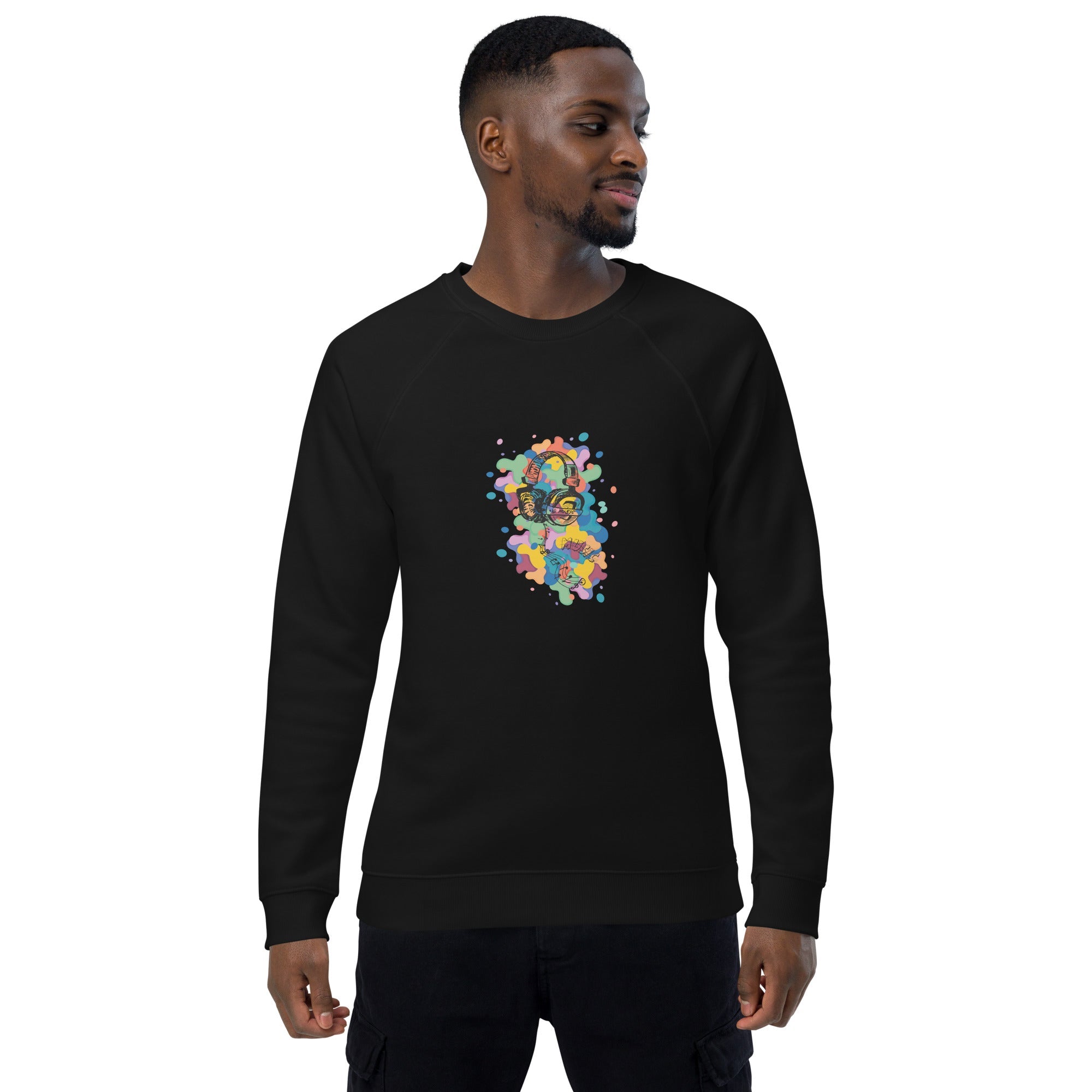 Unisex organic sweatshirt/Music-Colors