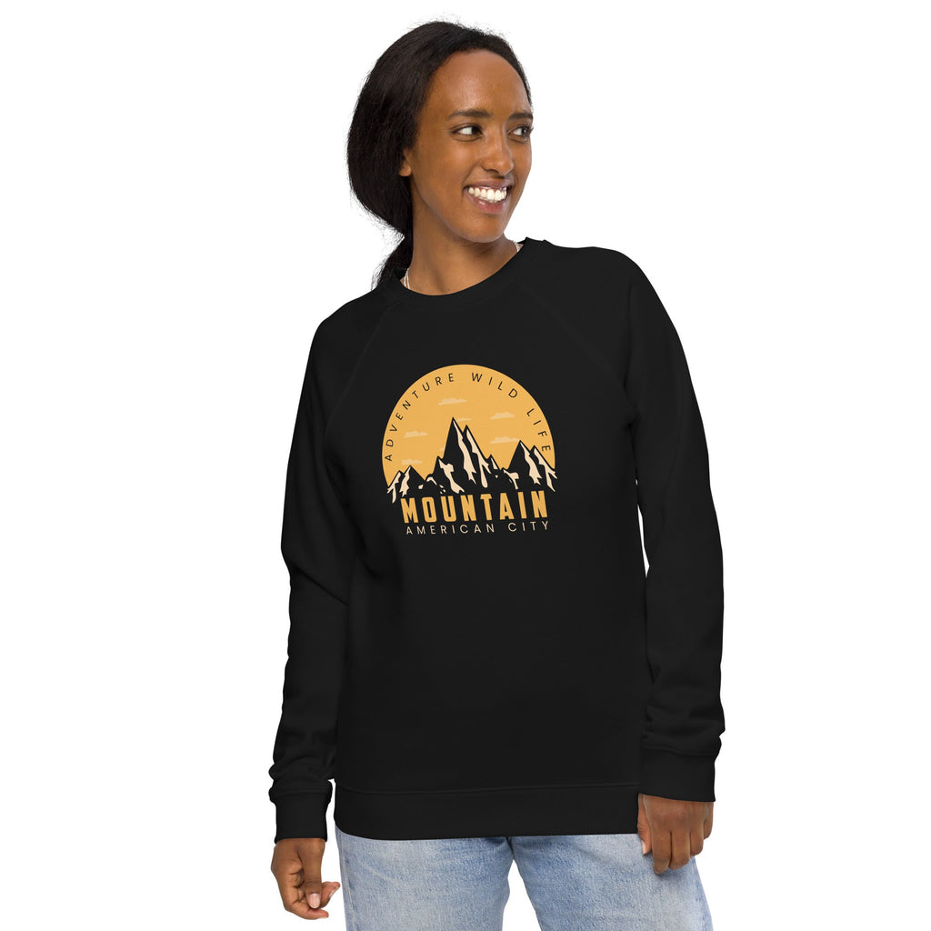 Unisex organic sweatshirt/Adventure-Mountains