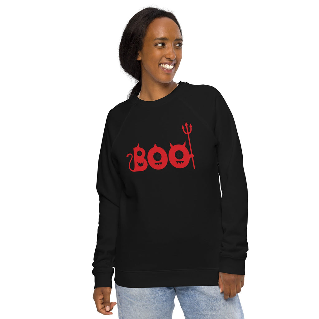 Unisex Organic Sweatshirt/Boo-Halloween