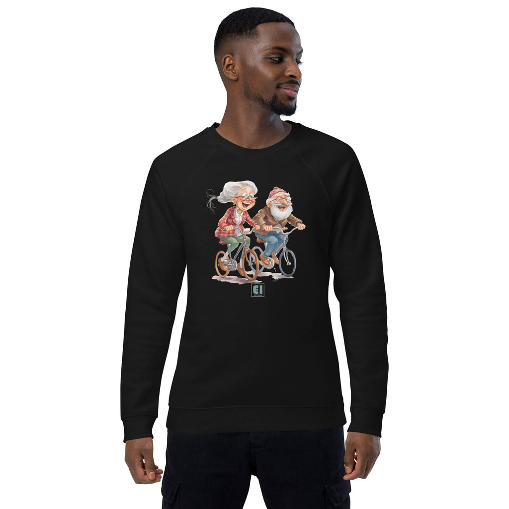 Unisex organic sweatshirt/Grandparents-Cycling