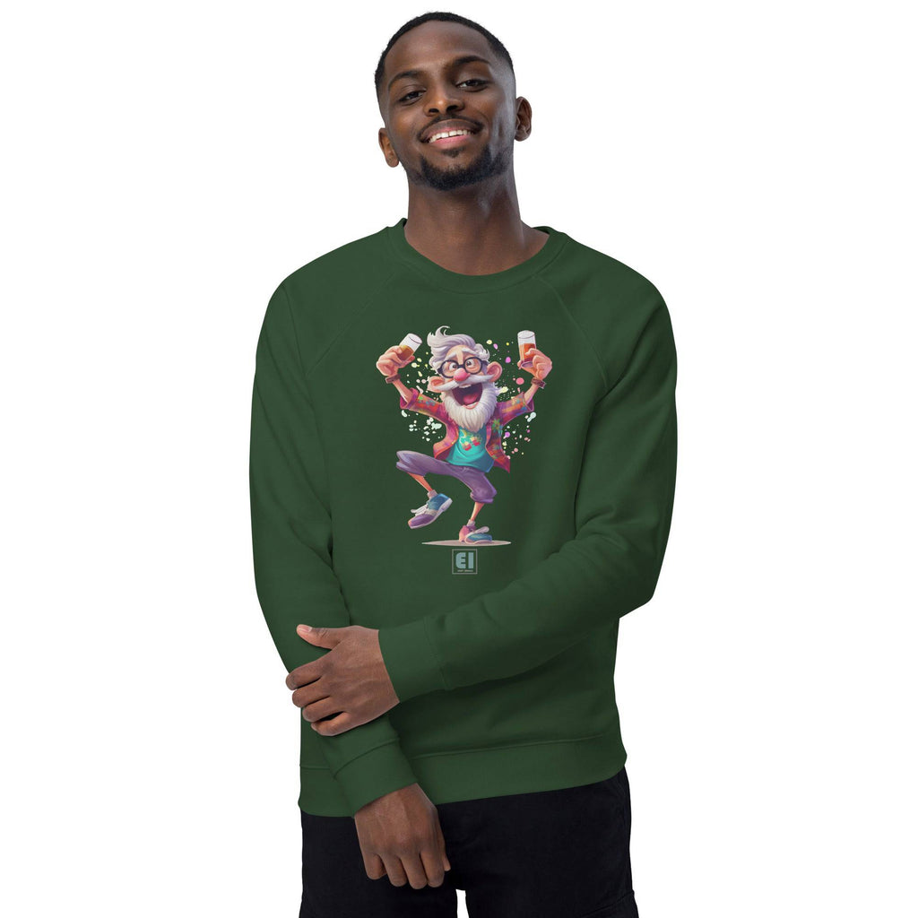 Unisex organic sweatshirt/Grandpa-Drinking