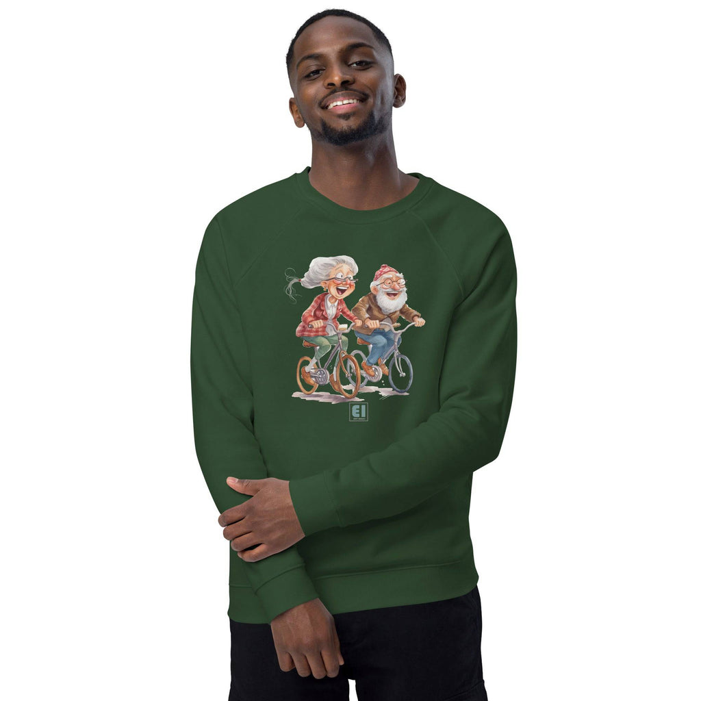 Unisex organic sweatshirt/Grandparents-Cycling