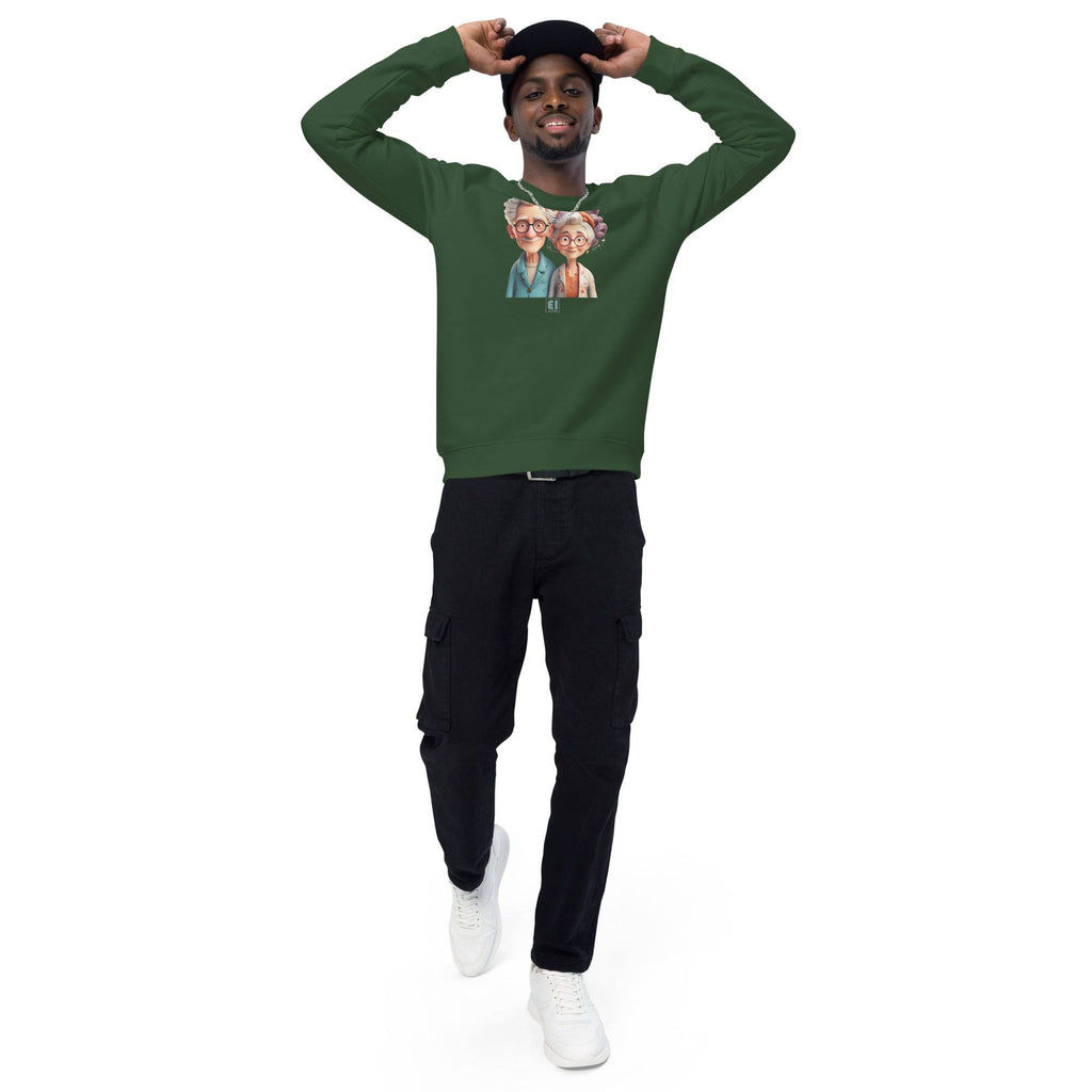 Unisex organic sweatshirt/Grandparents-Portrait