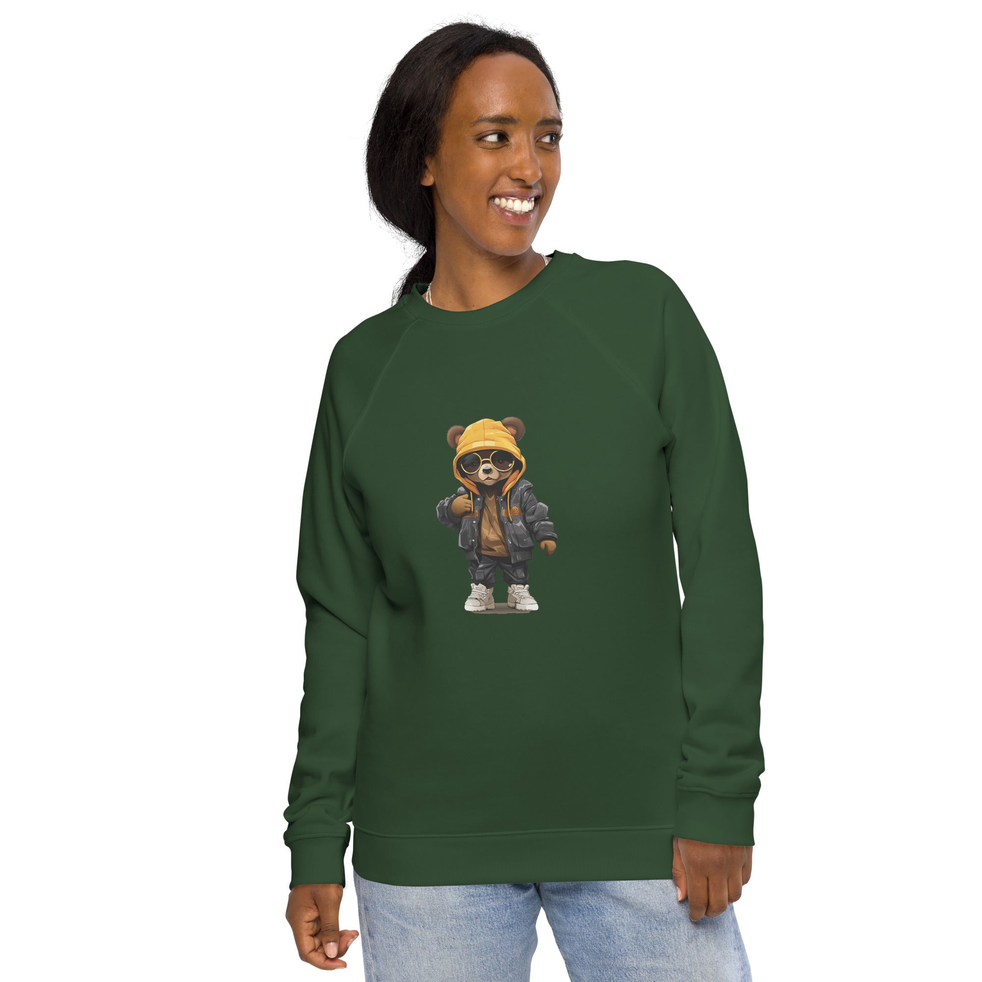 Unisex organic sweatshirt/Teddy-Bear-Hip-Hop