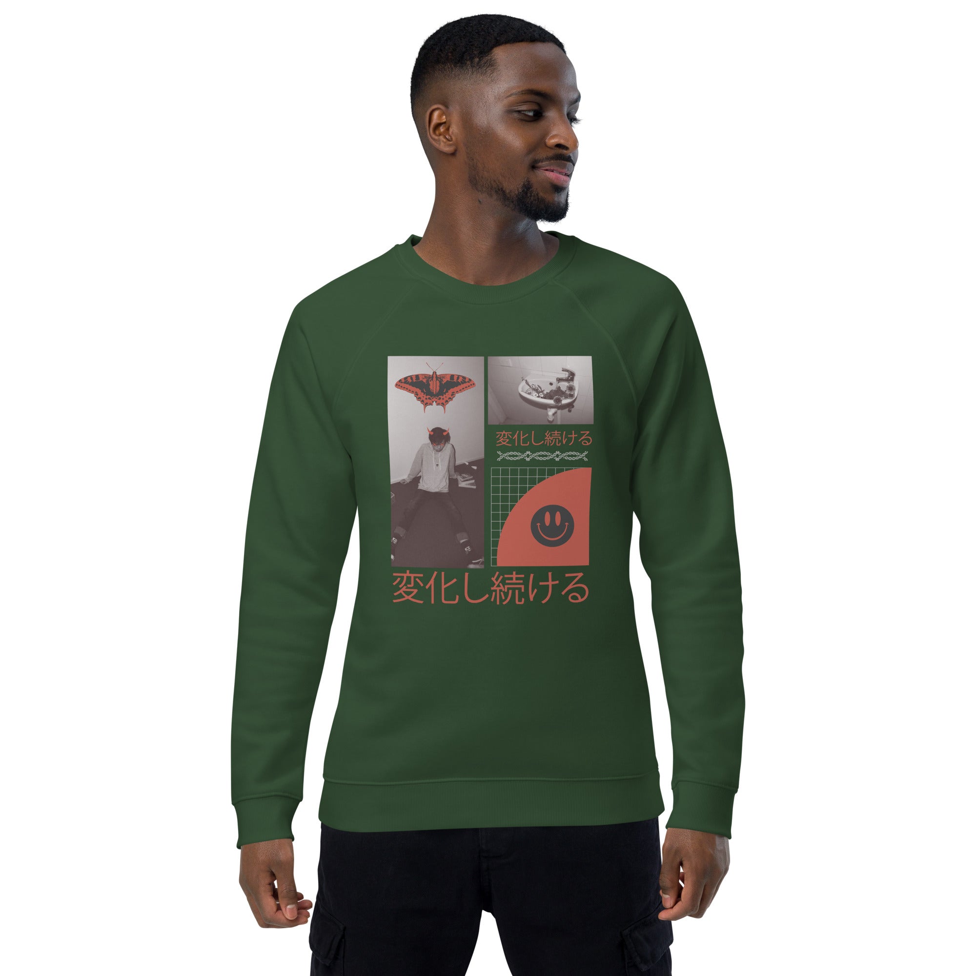 Unisex organic sweatshirt/Anime-1