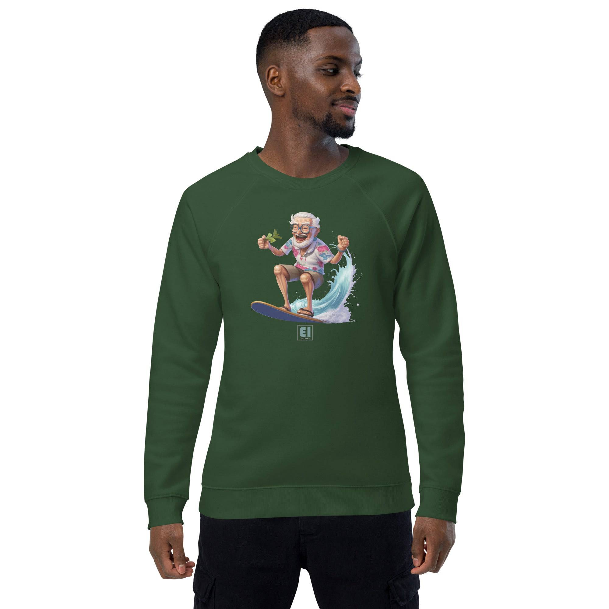 Unisex organic sweatshirt/Grandpa-Surfin