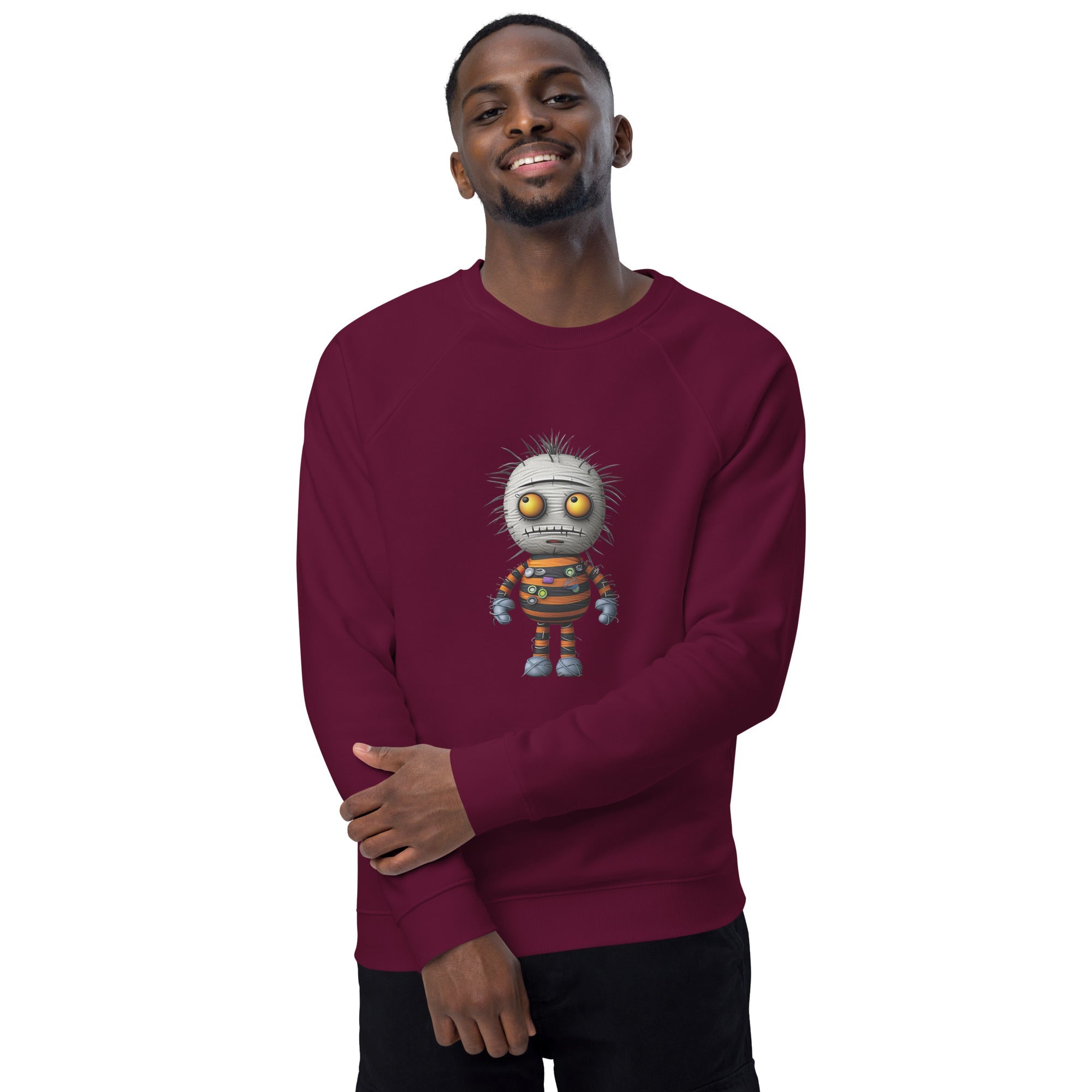 Unisex Organic Sweatshirt/Funny-Creepy-Doll