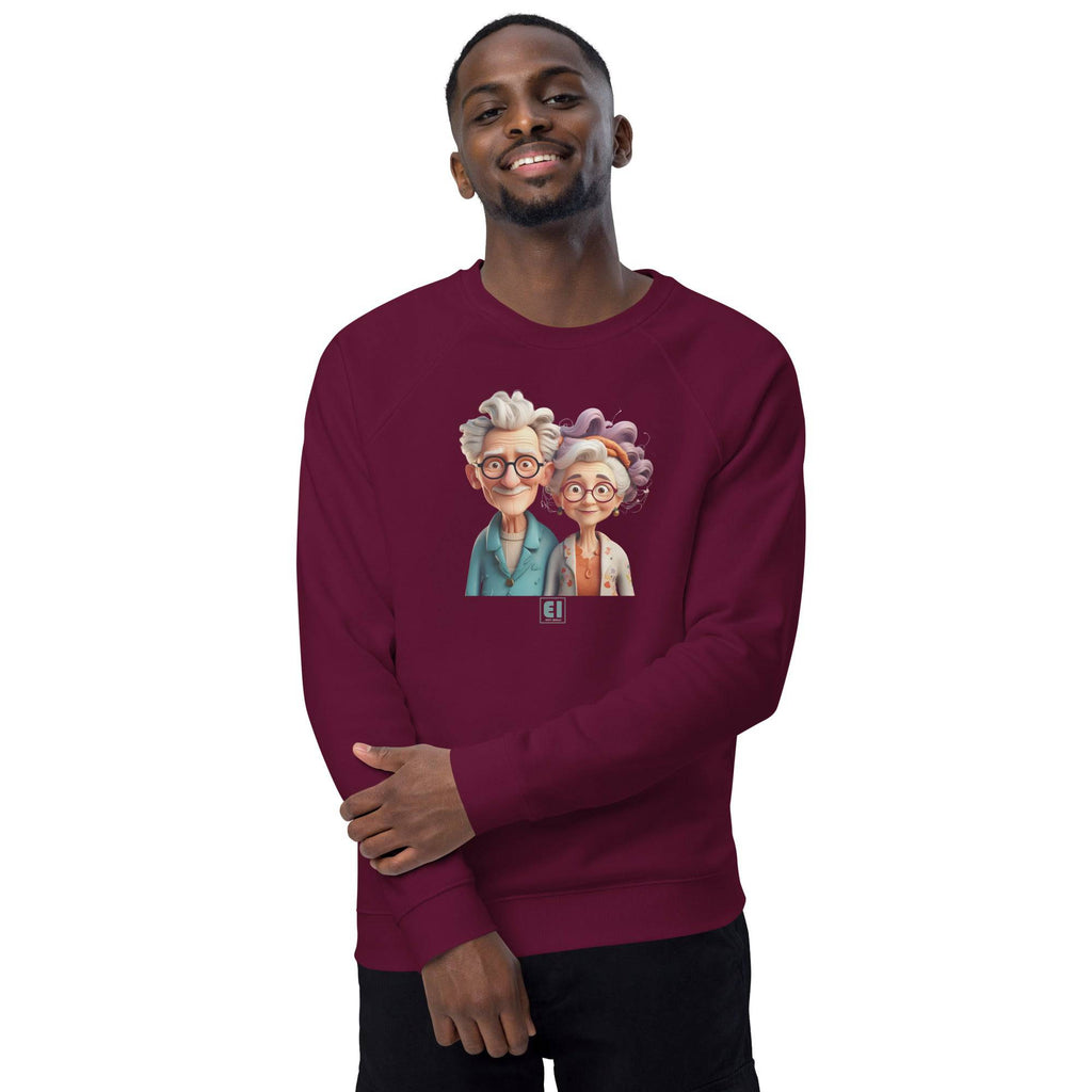 Unisex organic sweatshirt/Grandparents-Portrait