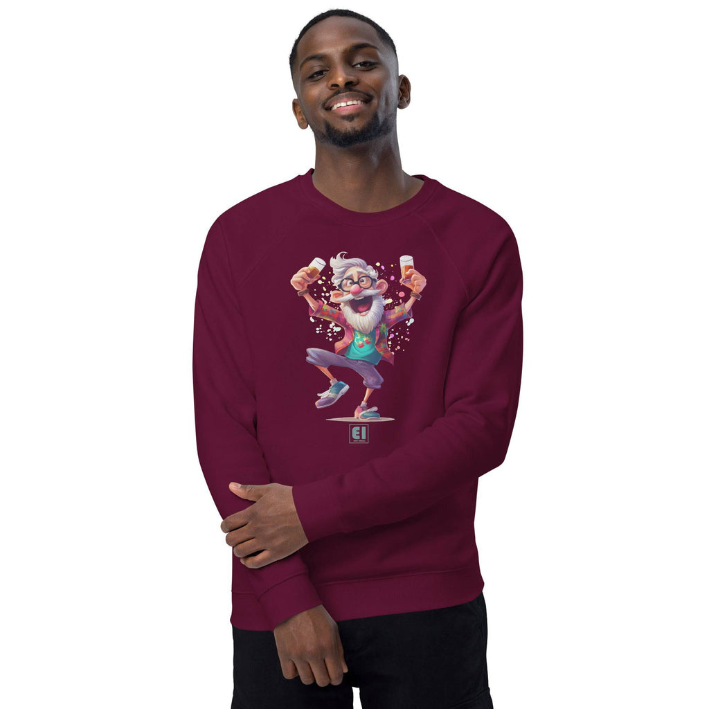 Unisex organic sweatshirt/Grandpa-Drinking