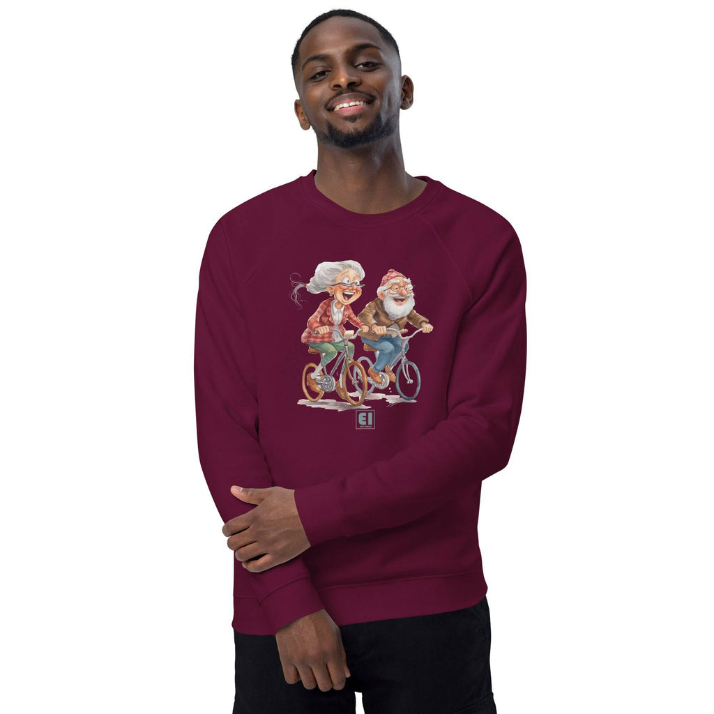 Unisex organic sweatshirt/Grandparents-Cycling