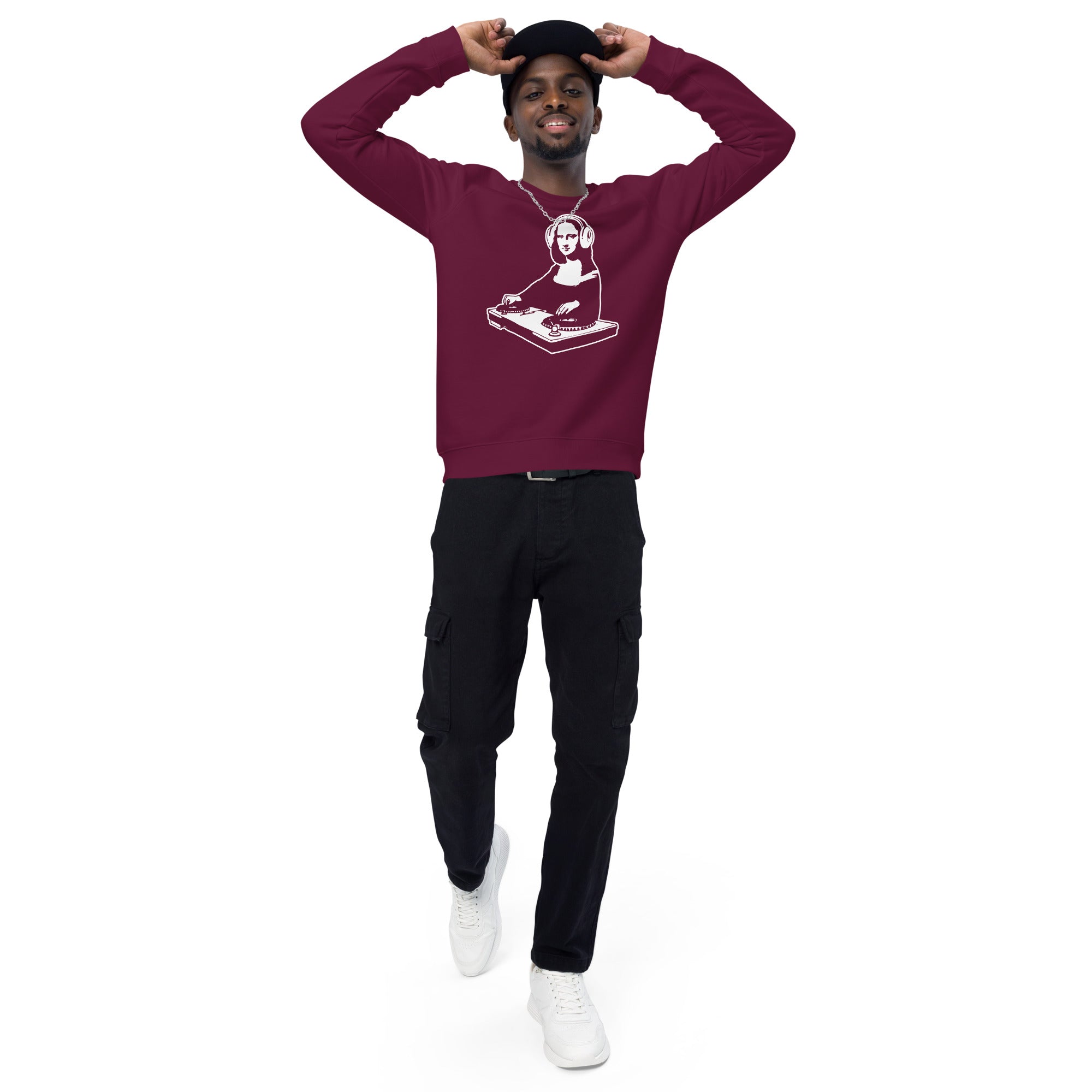 Unisex organic sweatshirt/Mona-Lisa-DJ