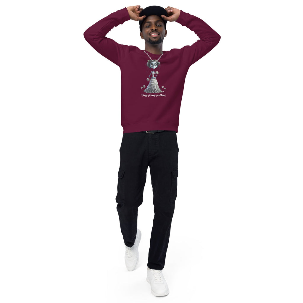 Unisex Organic Sweatshirt/Happy-Creepy-Wedding