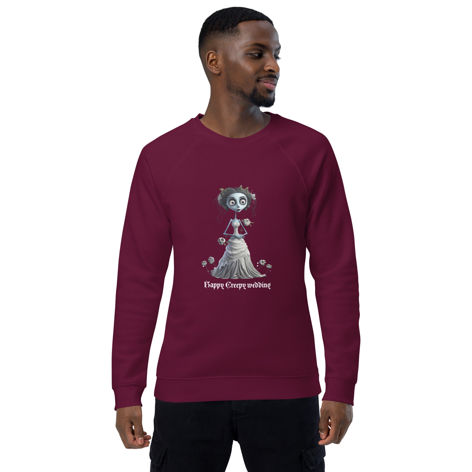 Unisex Organic Sweatshirt/Happy-Creepy-Wedding