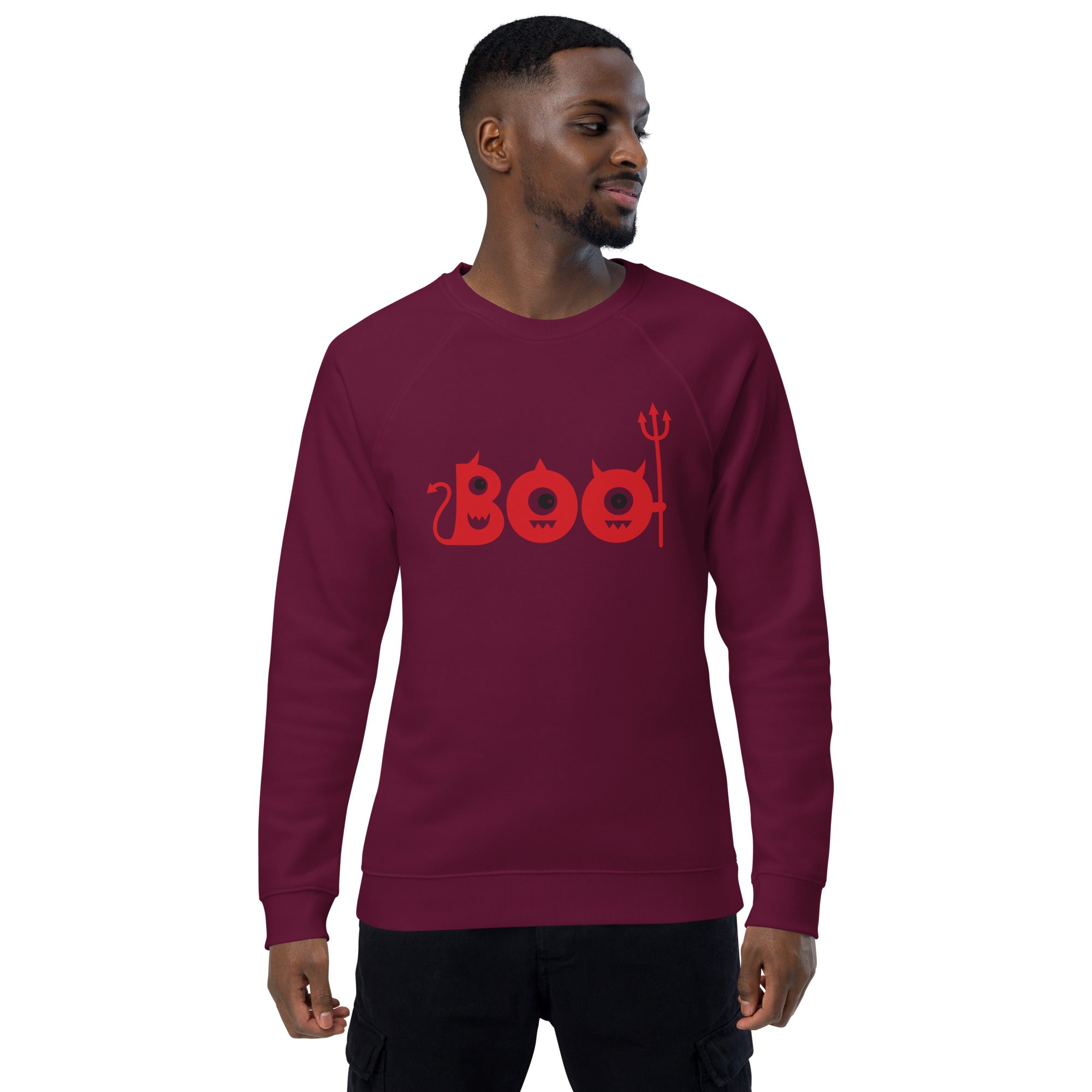 Unisex Organic Sweatshirt/Boo-Halloween