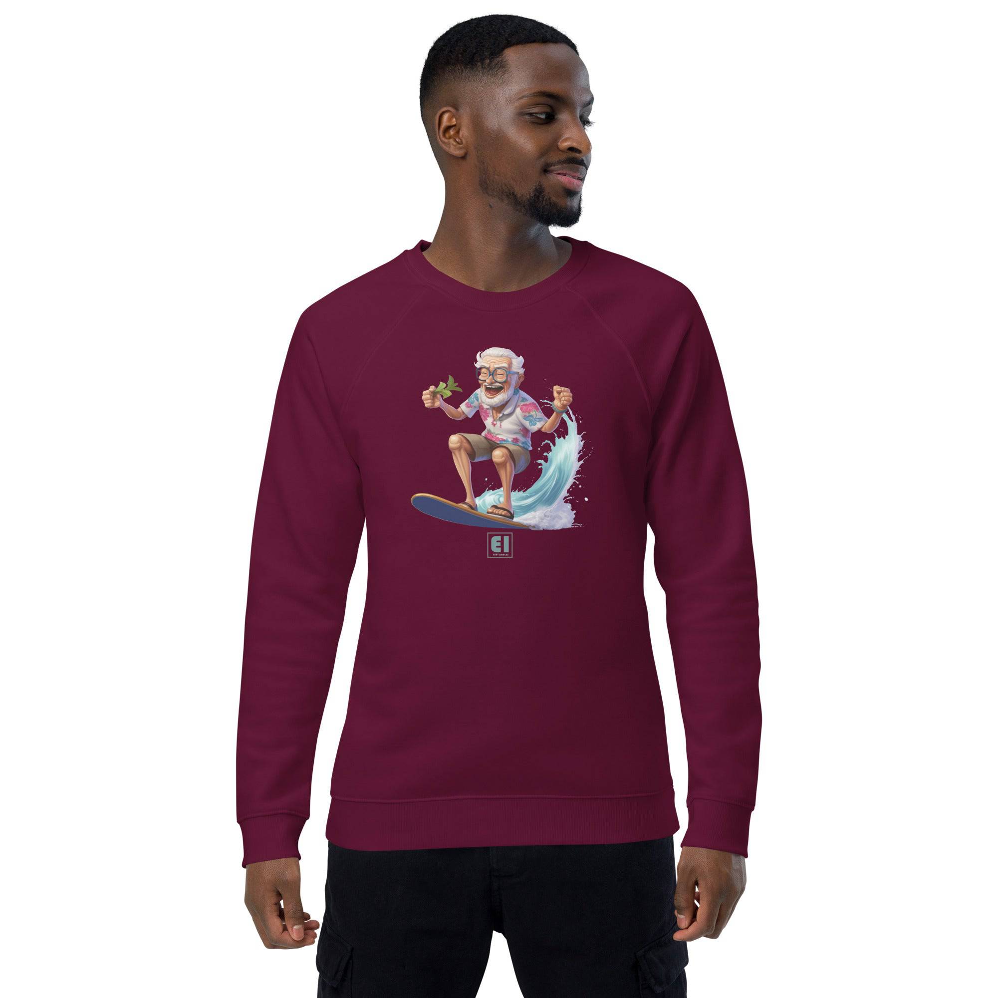Unisex organic sweatshirt/Grandpa-Surfin