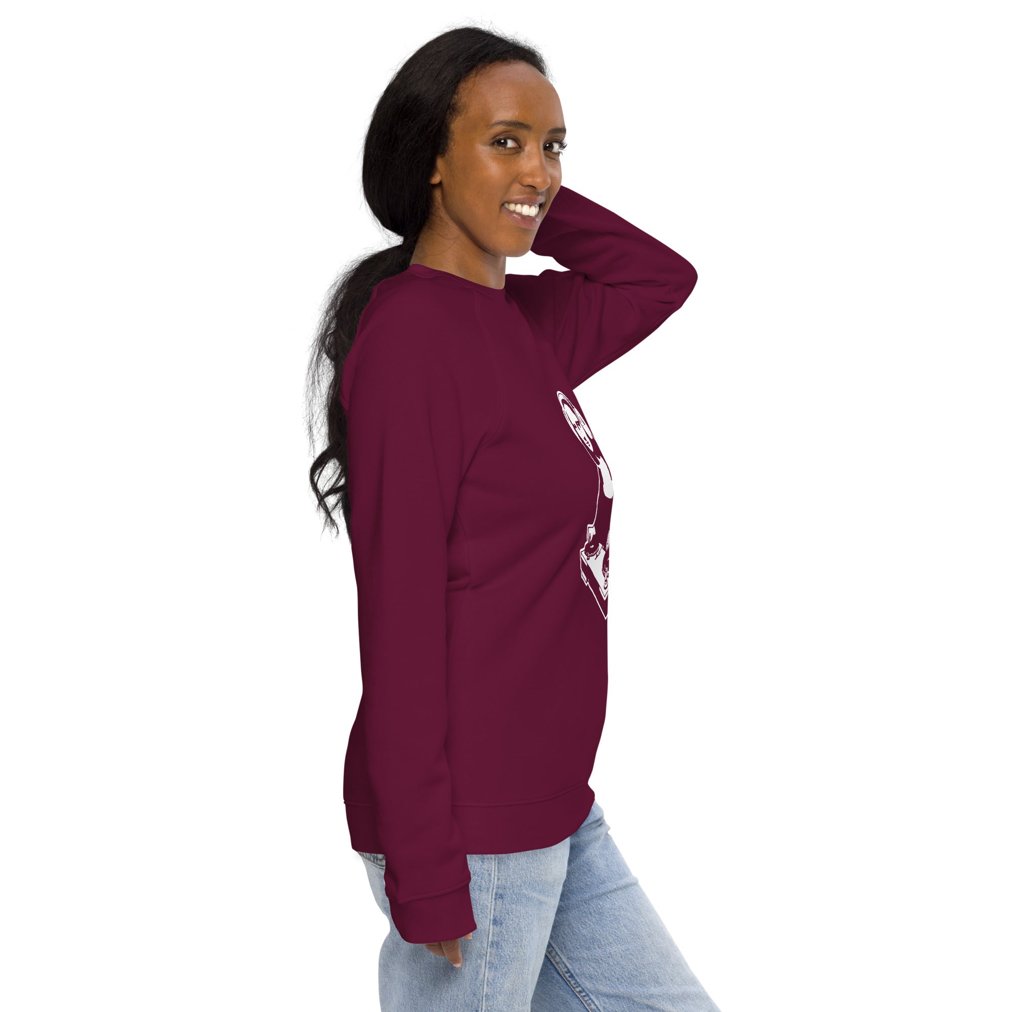 Unisex organic sweatshirt/Mona-Lisa-DJ