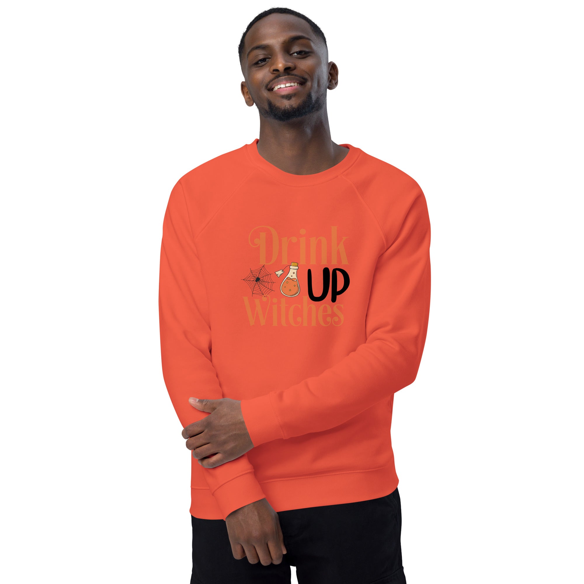 Unisex Organic Sweatshirt/Drink-Up-Withces-Halloween