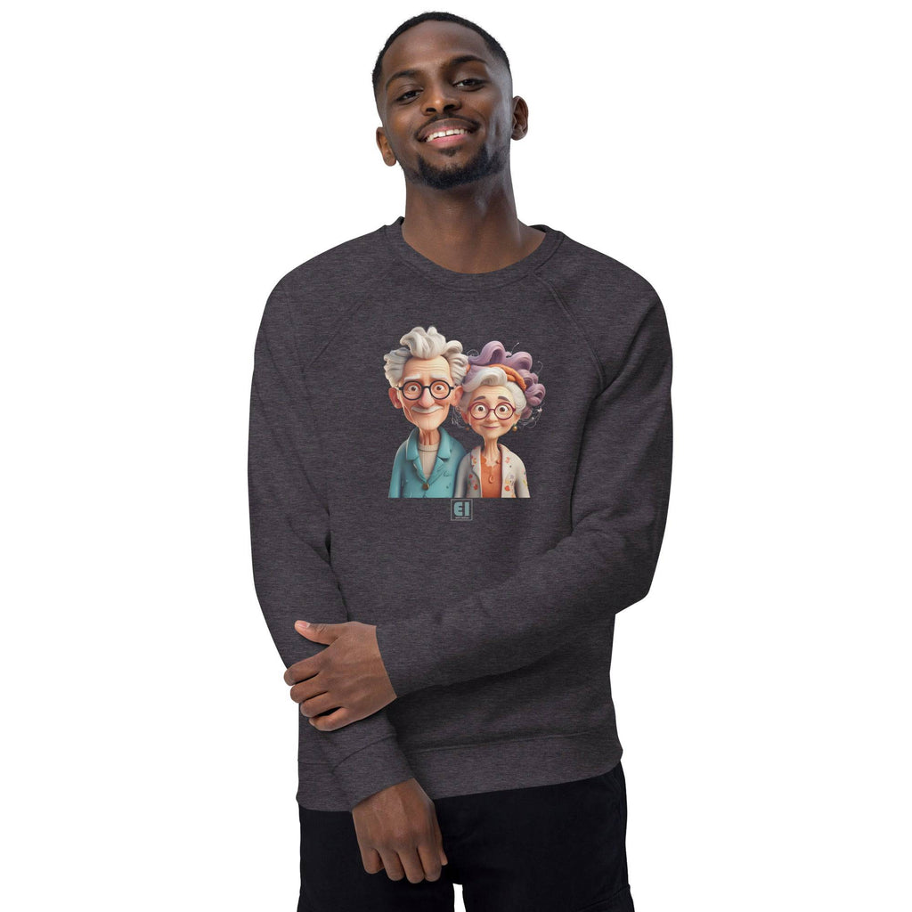 Unisex organic sweatshirt/Grandparents-Portrait