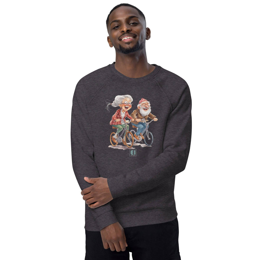 Unisex organic sweatshirt/Grandparents-Cycling