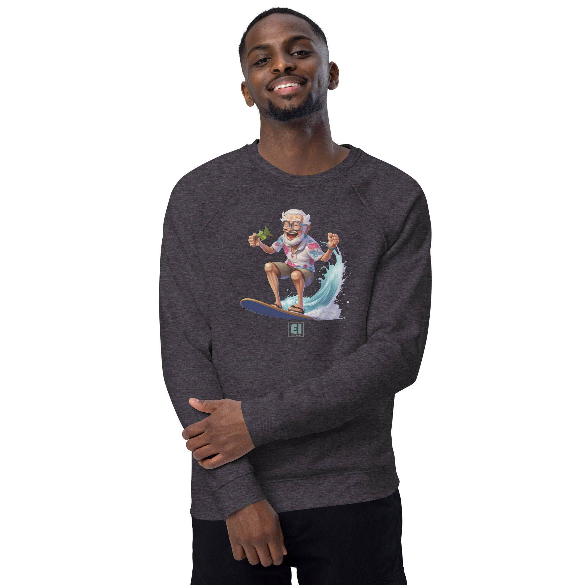 Unisex organic sweatshirt/Grandpa-Surfin
